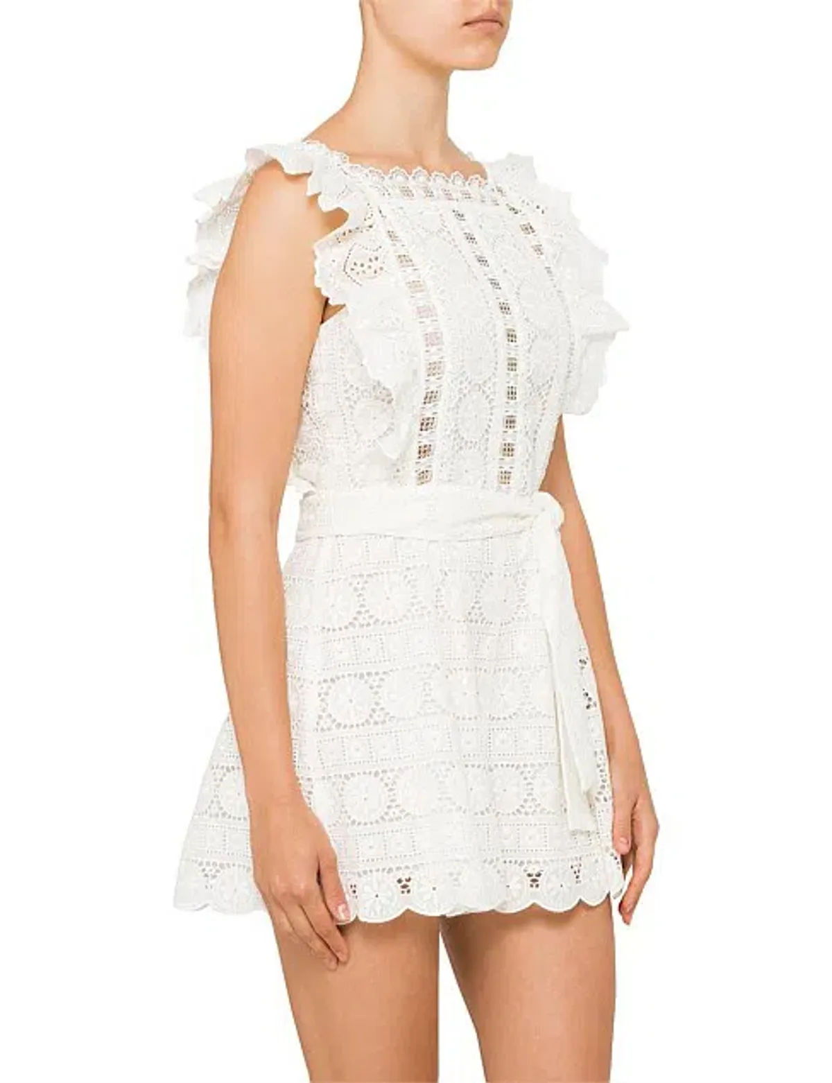 Zimmermann Kali Daisy Playsuit Ivory Size 0 / AU 8 - Image 4