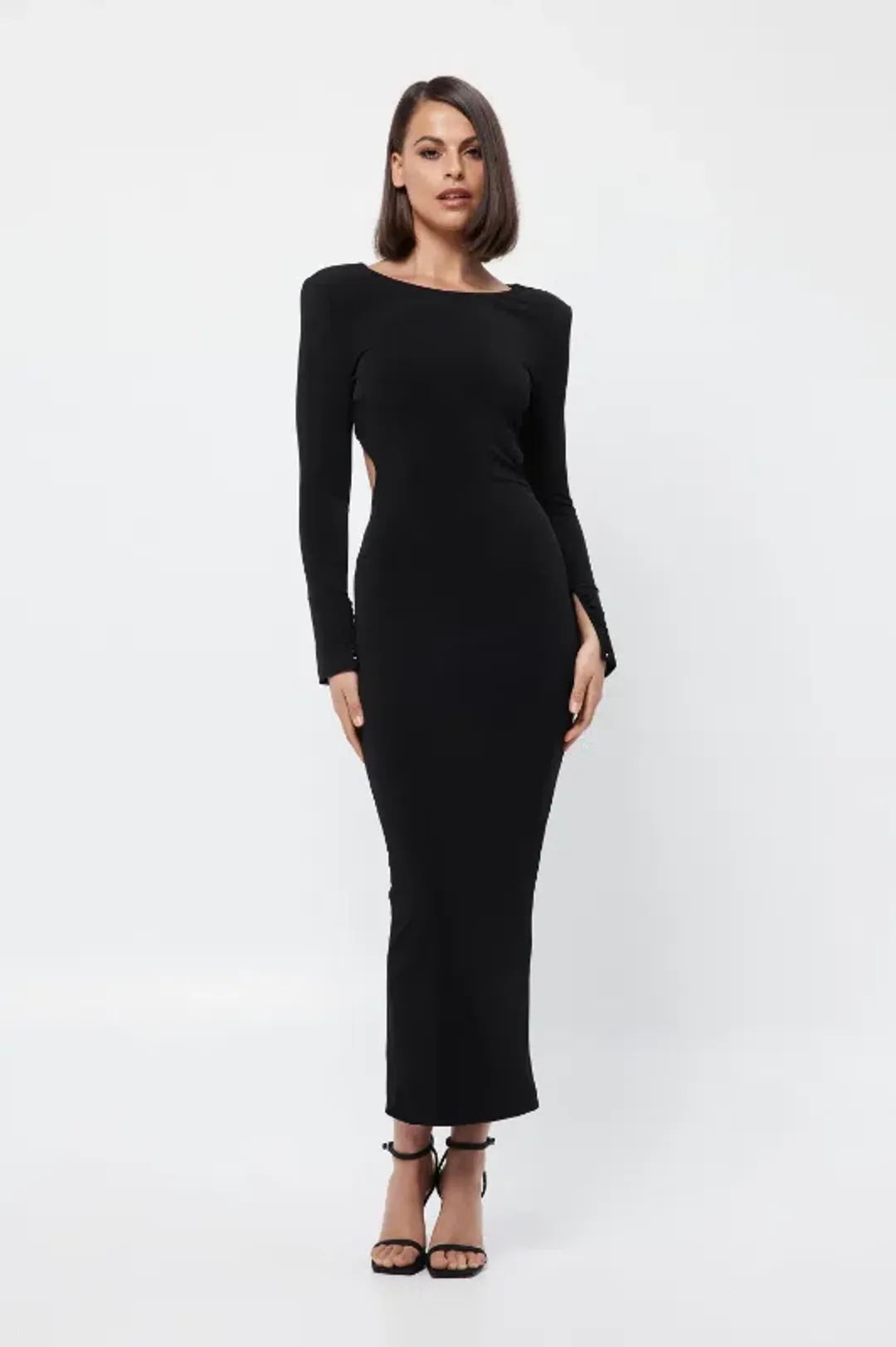 Mossman The Houston Midi Dress Black Size 14 for rent on The Volte - main image