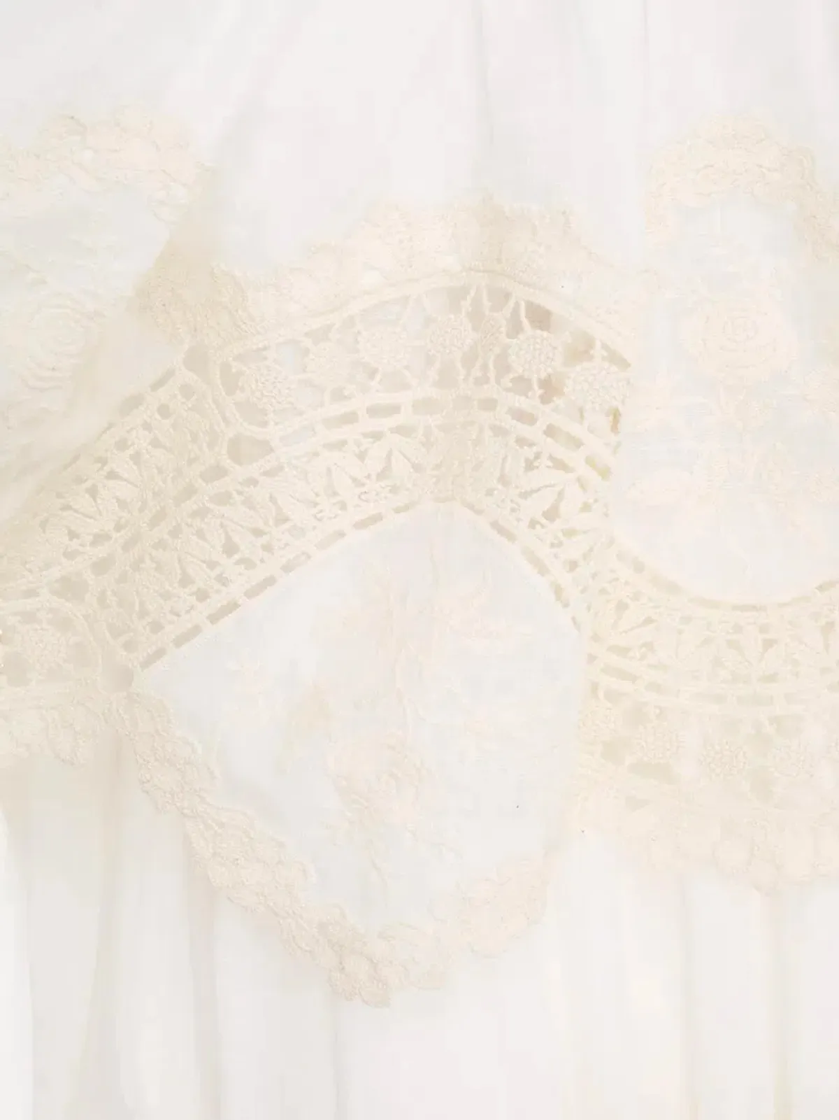 Zimmermann Pattie Embroidered Tiered Midi Dress Ivory Size 1 / Au 10 - Image 3