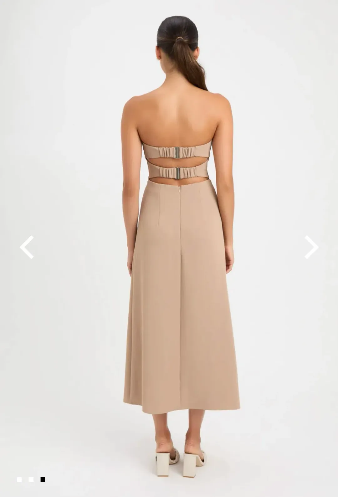 Kookai Alpha Strapless Dess Sirocco Size 6  for rent on The Volte - main image