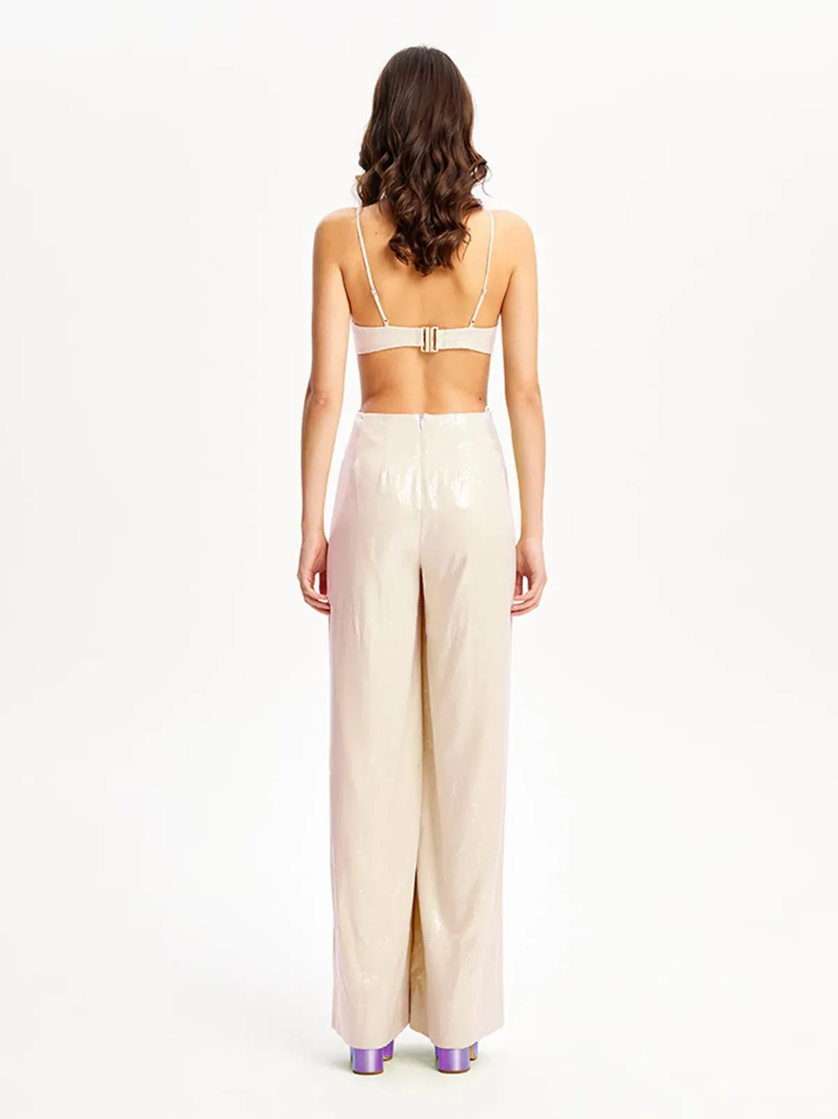 Alice McCall Night Sky Jumpsuit Chai Latte Size 6 - Image 5