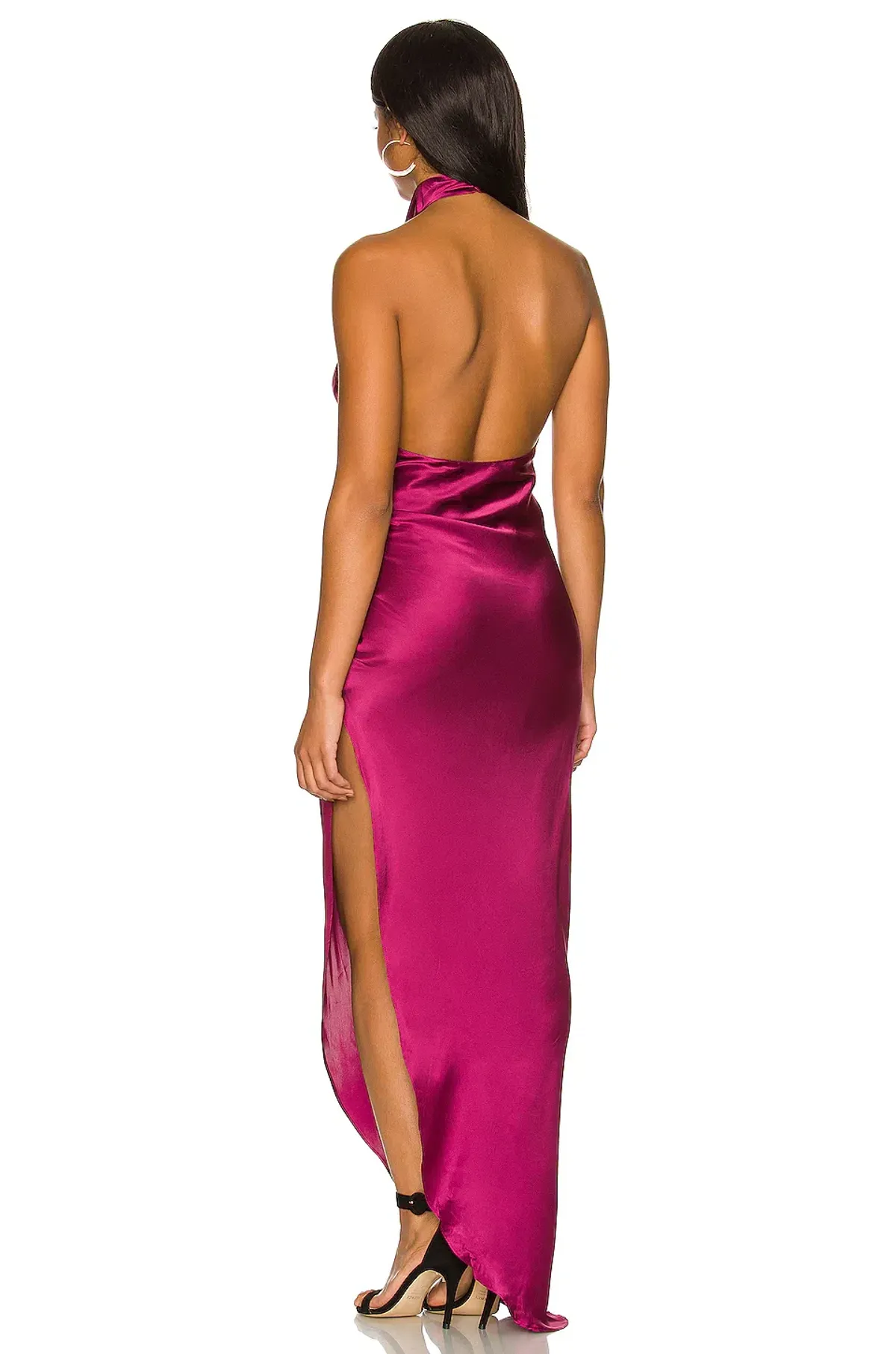 Amanda Uprichard X Revolve Samba Gown in Aubergine Size 12 - Image 3
