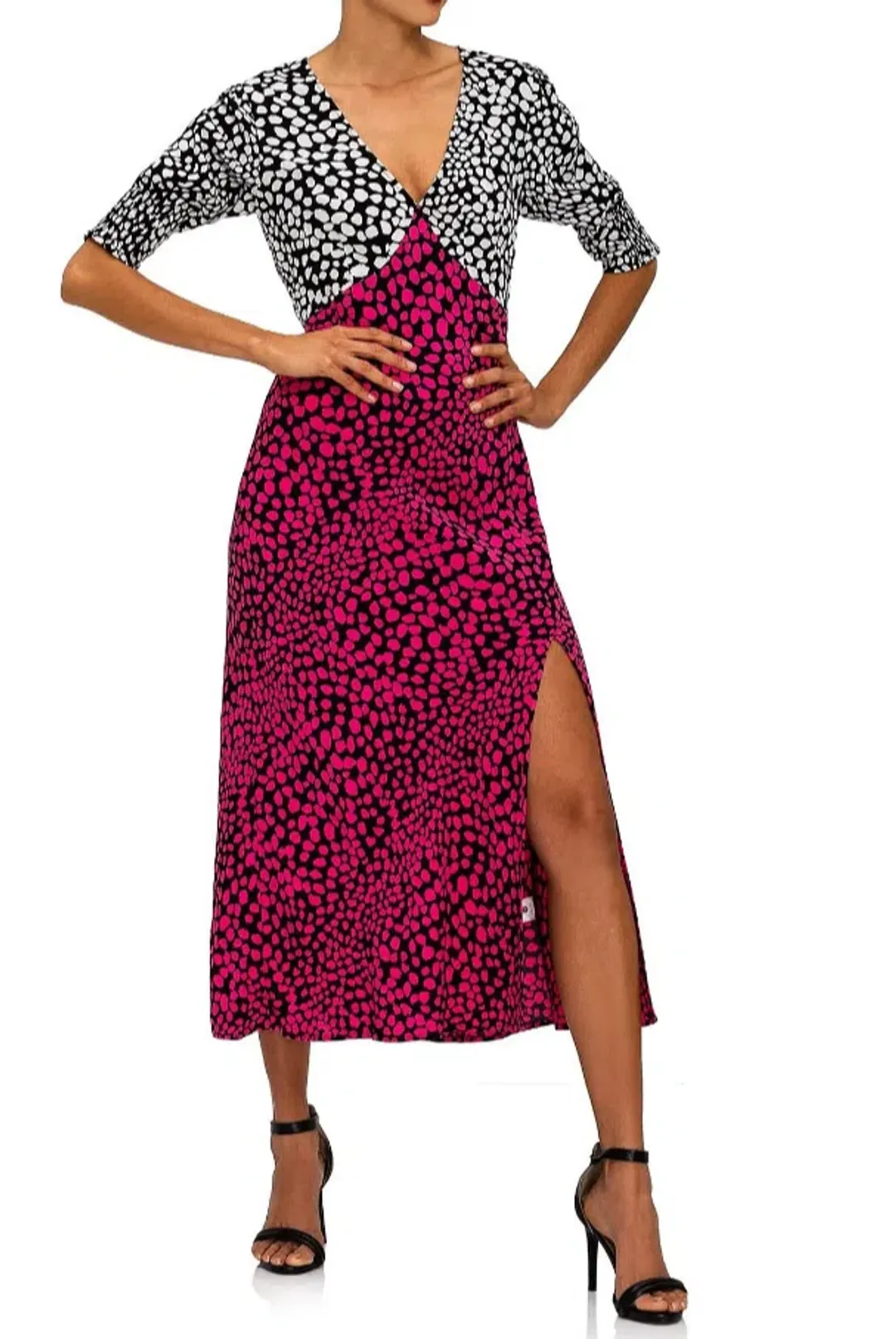 Rixo London Dress Animal Print Size 8 for rent on The Volte - main image