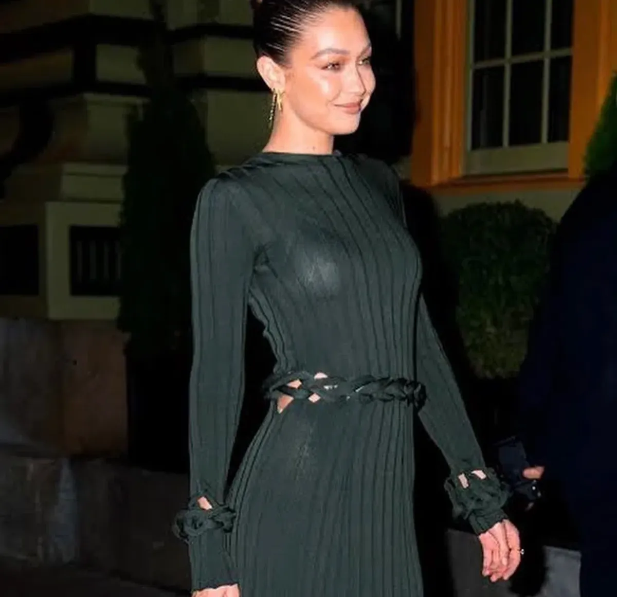 Dion Lee Braid Long Sleeve Reversible Dress Green Size 6 - Image 3