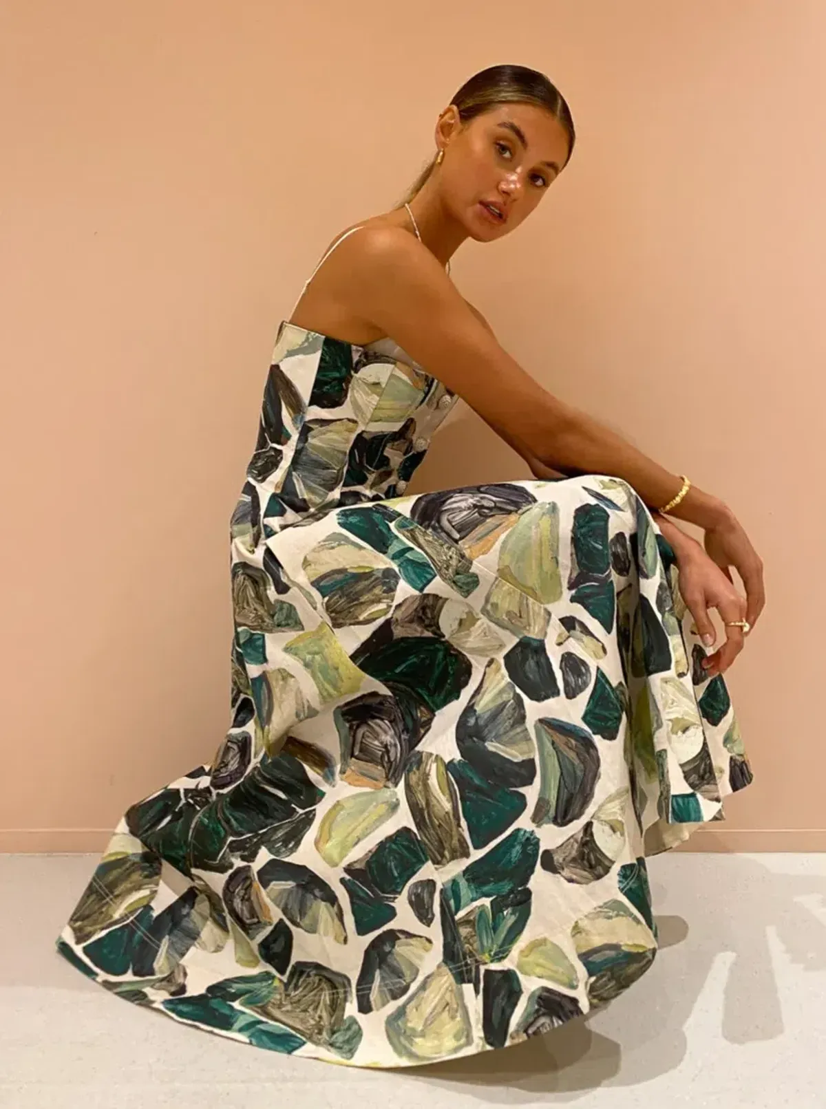 Alemais - Siena Bandeau Midi Dress Print - Size 14 - Image 4