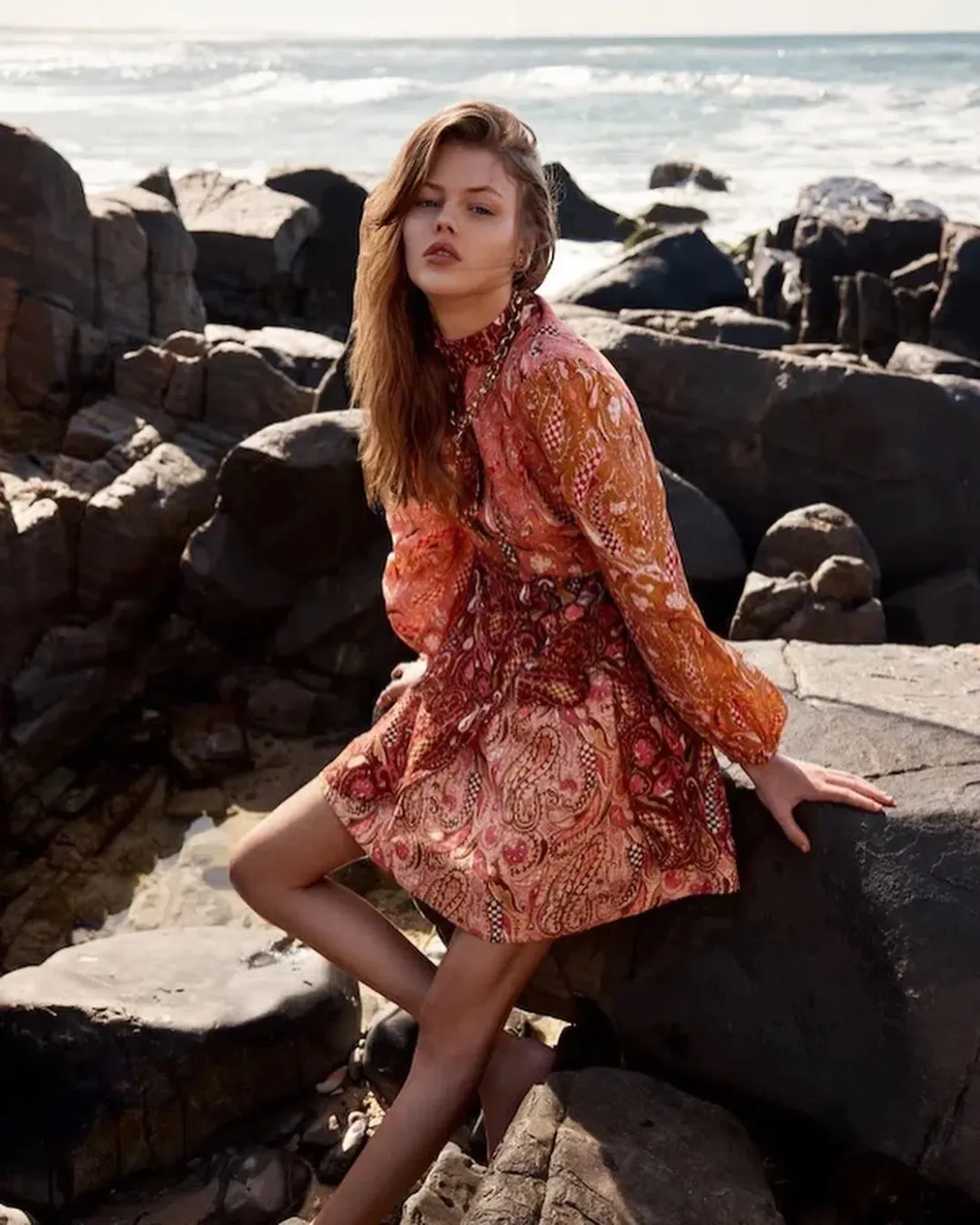 Kate Ford Matien Wrap Dress in Multi Size 1 for rent on The Volte - main image