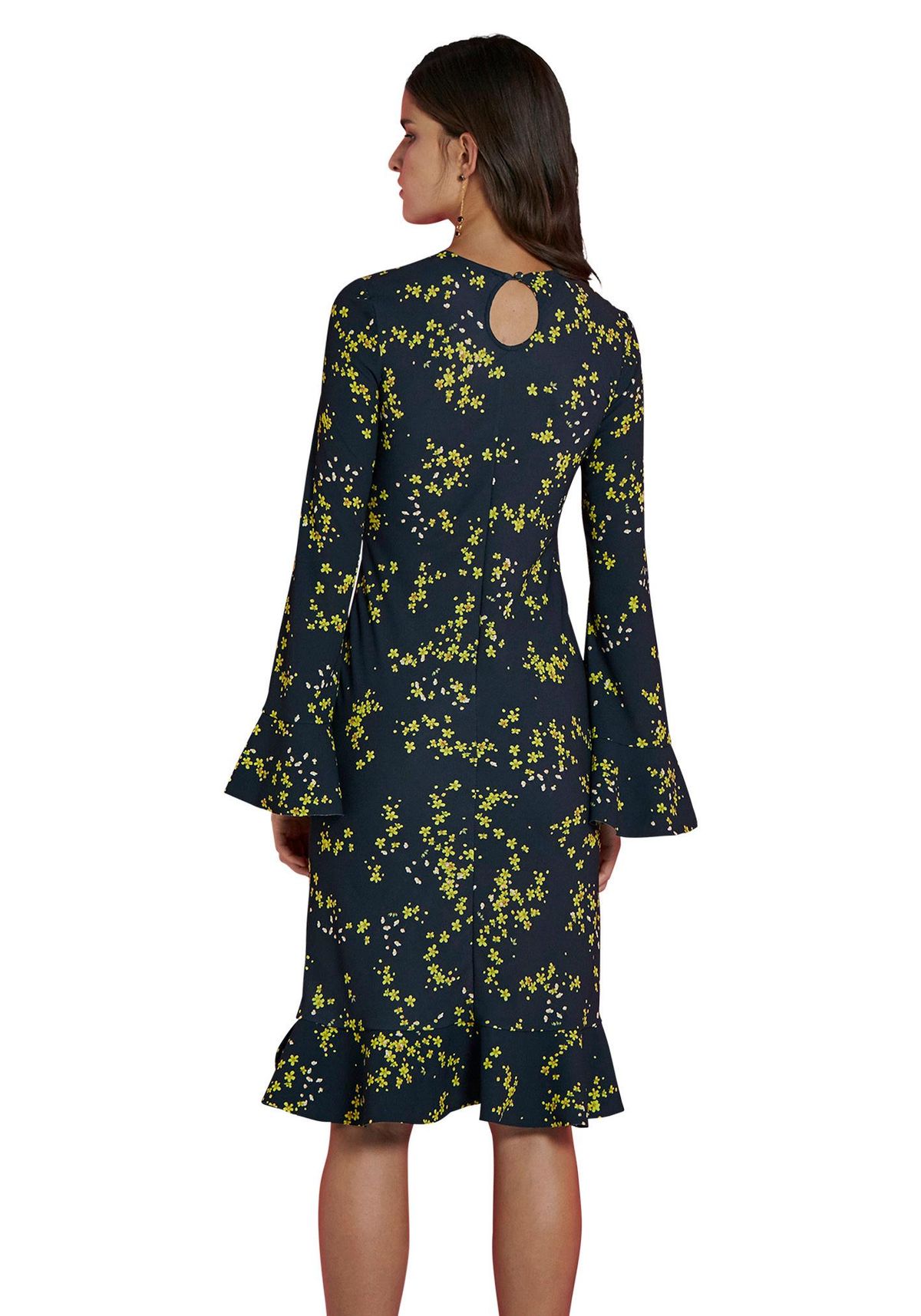 By Johnny Black Daisy Frill Sleeve Slip Dress Size 10 - Image 2