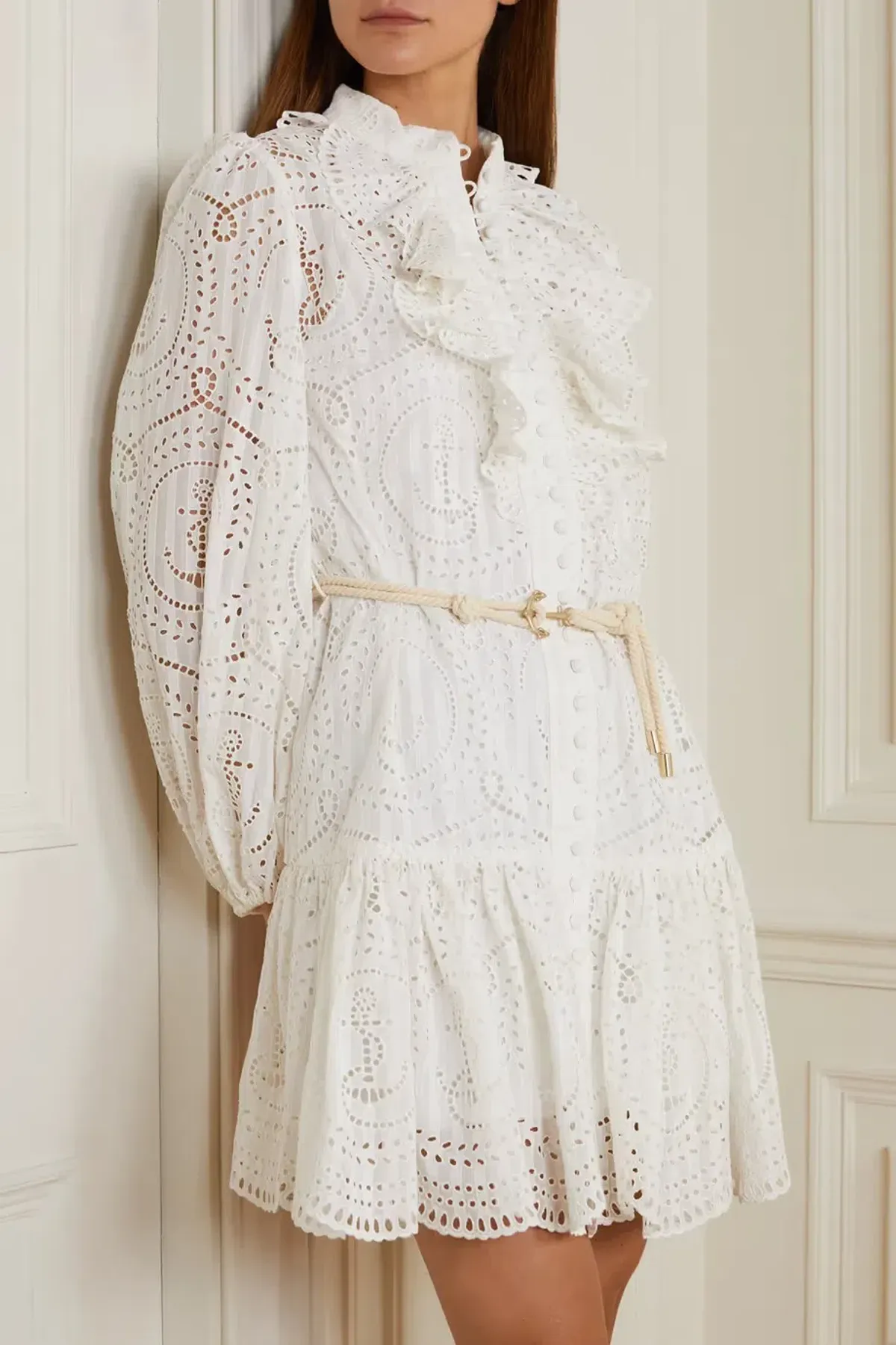 Zimmermann Moonshine Anchor Dress Ivory Size 1 / Au 10  - Image 2