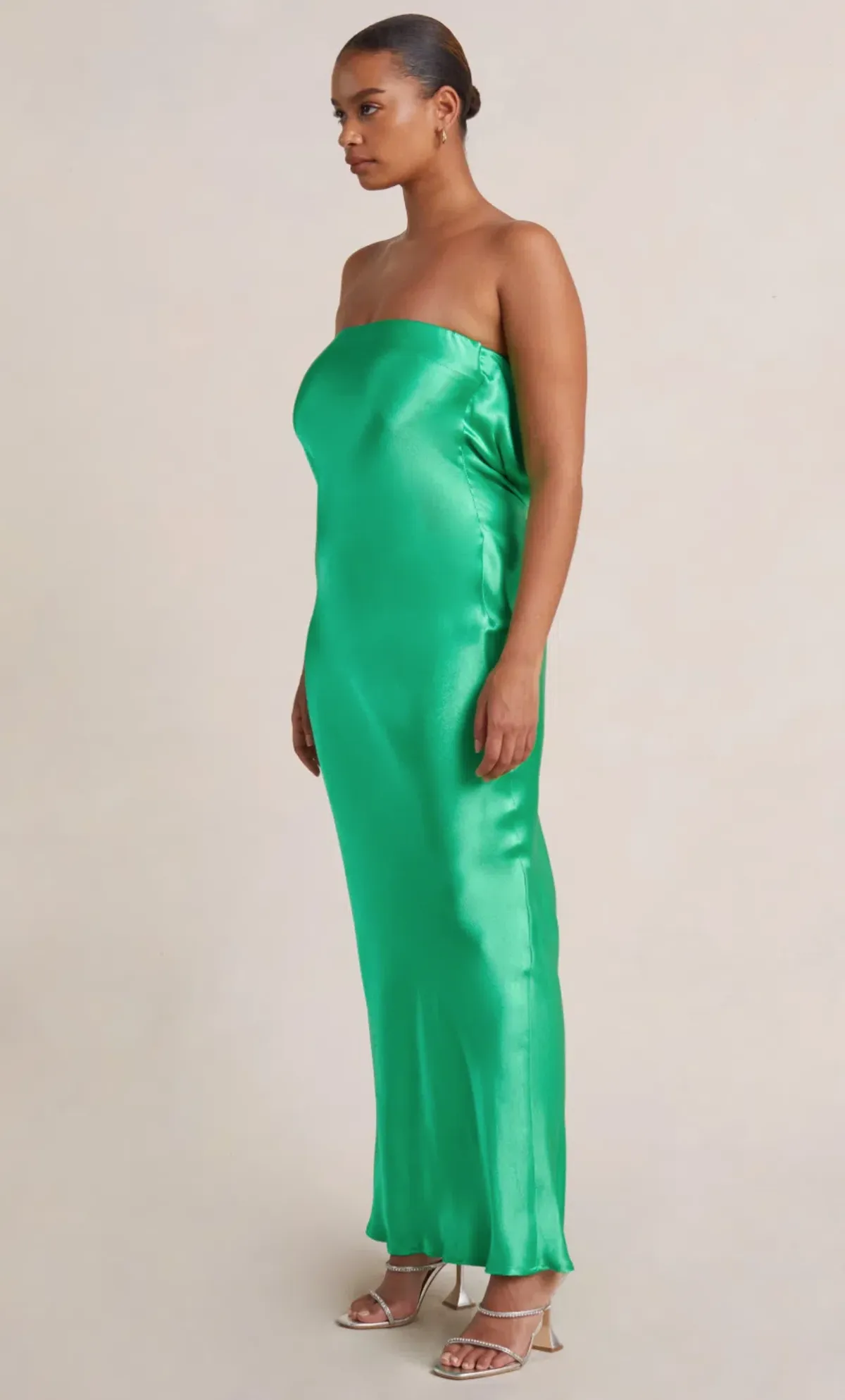 Bec & Bridge Moon Dance Strapless Dress Emerald Green Size 8 - Image 2