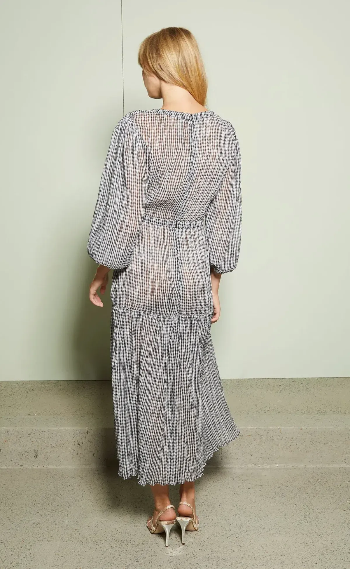 Bec & Bridge Nadine Midi Dress Black/White AU10 - Image 3