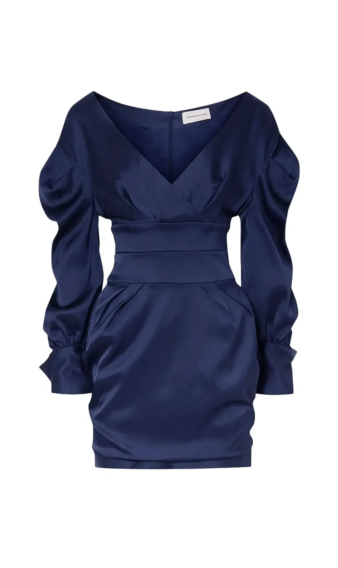 Alexandre Vauthier Mini Dress Dark Blue Size 12 for rent on The Volte - main image