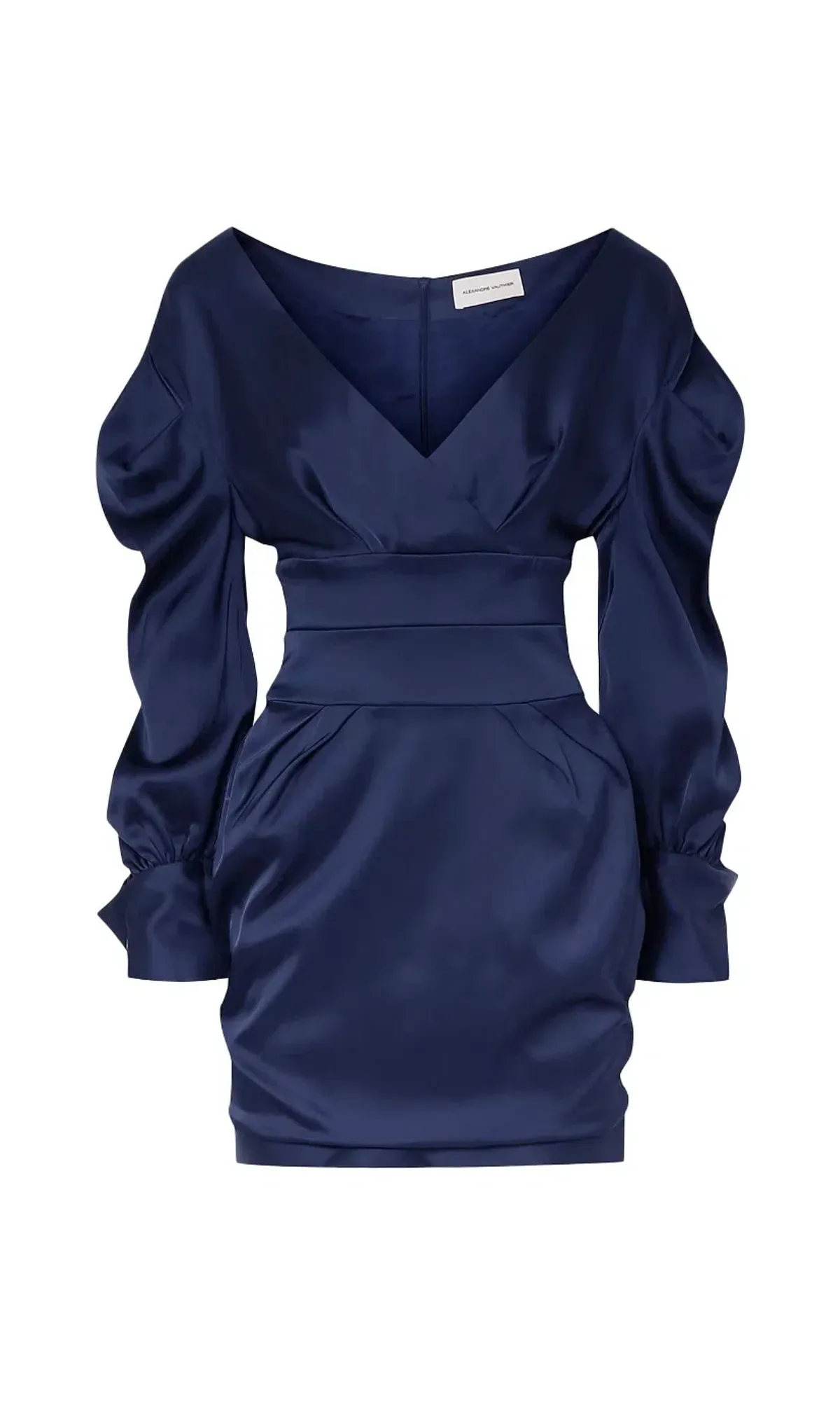 Alexandre Vauthier Mini Dress Dark Blue Size 12 - Image 5