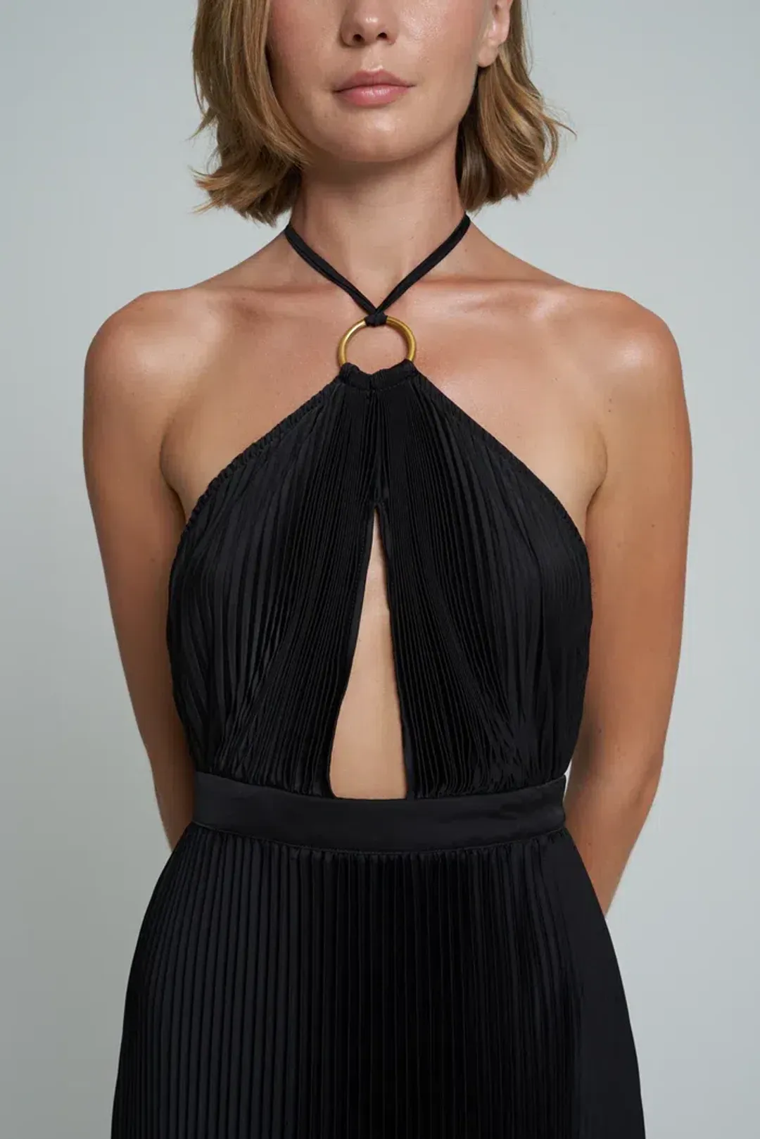 L'Idee Woman Reveil Gown Noir Size 10 for rent on The Volte - main image