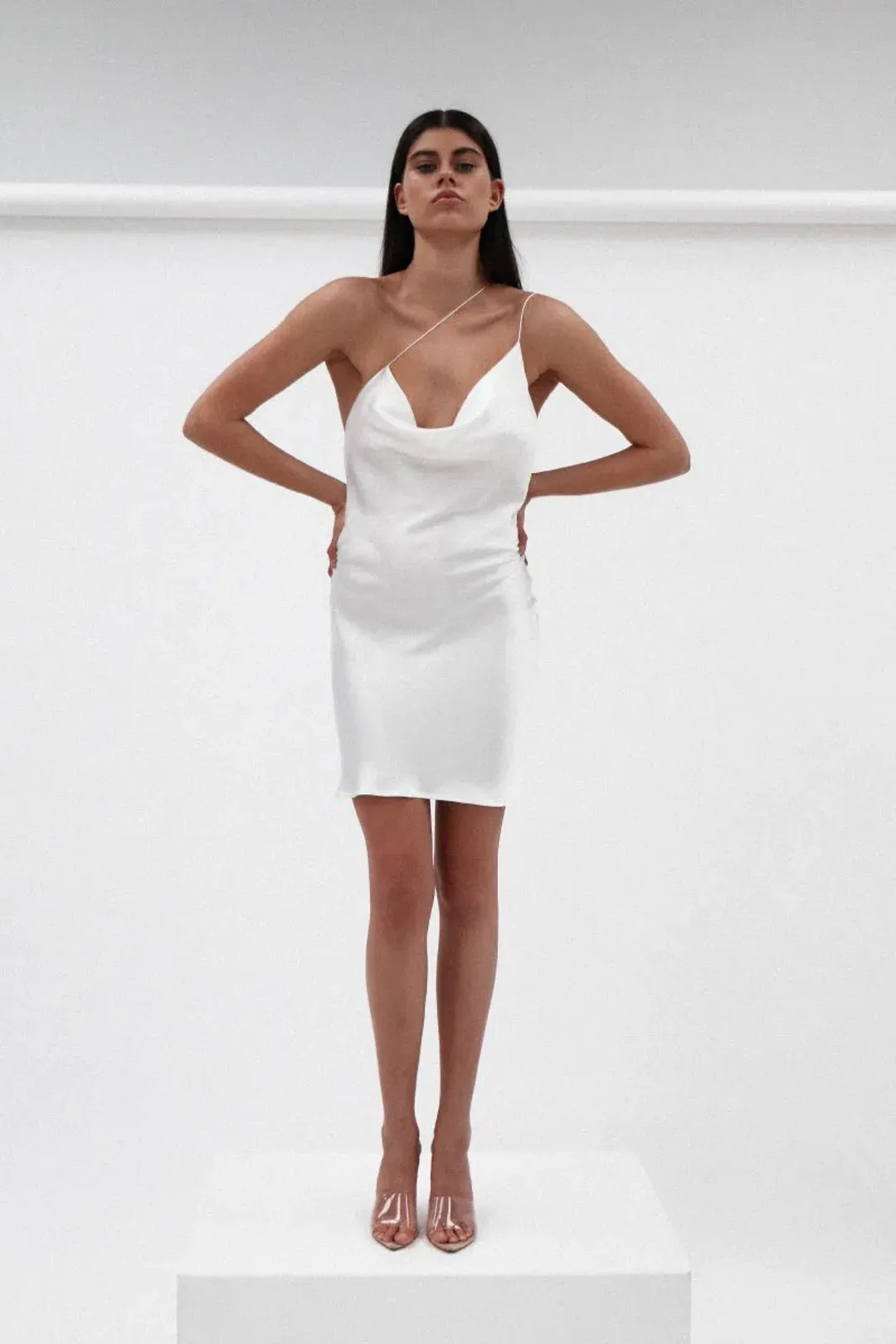 Natalie Rolt Avril Mini Dress White Size 8 for rent on The Volte - main image