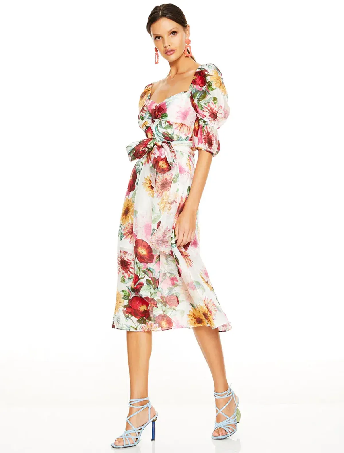 Talulah Garland Midi Floral Dress Print Size S  - Image 2