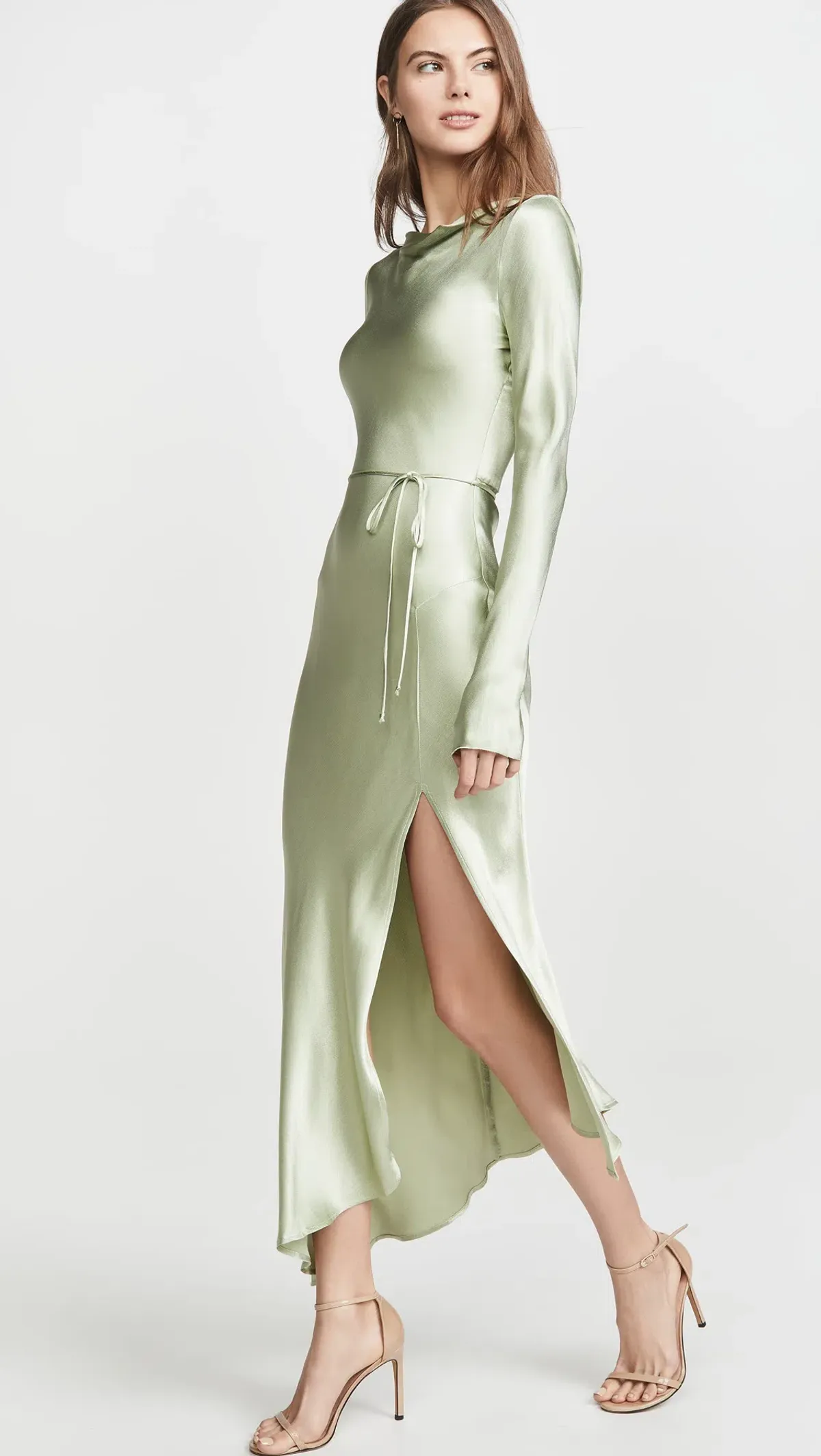 Bec & Bridge Crest Long Sleeve Midi Dress Peppermint Size 10 - Image 2