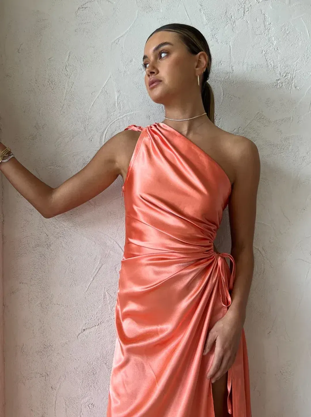 Sonya Moda Nour Maxi Dress Peach Size 10 for rent on The Volte - main image
