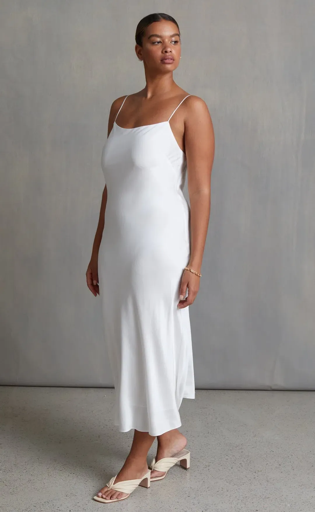 Bec & Bridge Classic Midi Dress White Size 12 for rent on The Volte - main image