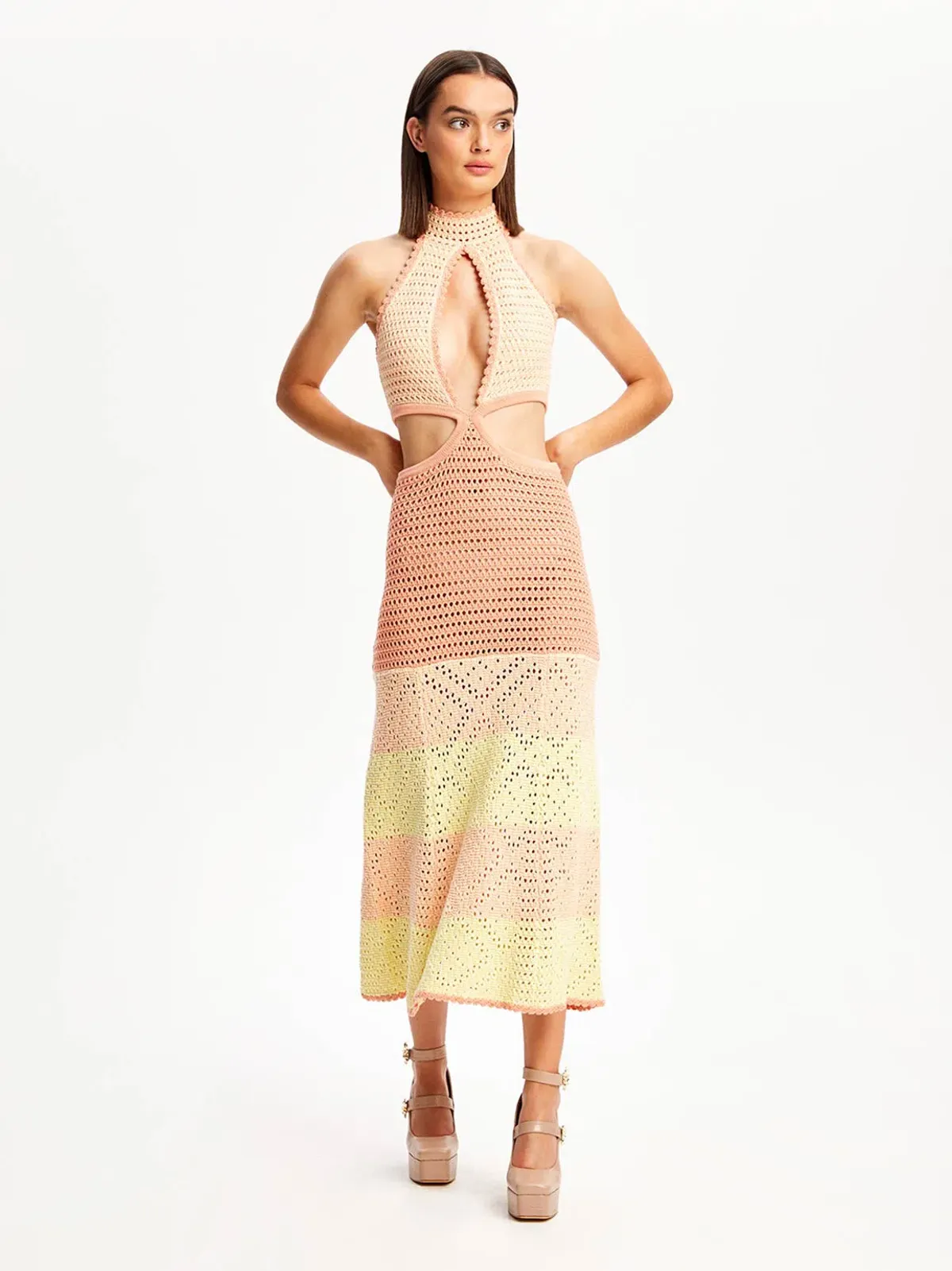 Alice McCall Tea Rose Salty Kisses Midi Dress Pink Print Size 10 - Image 2