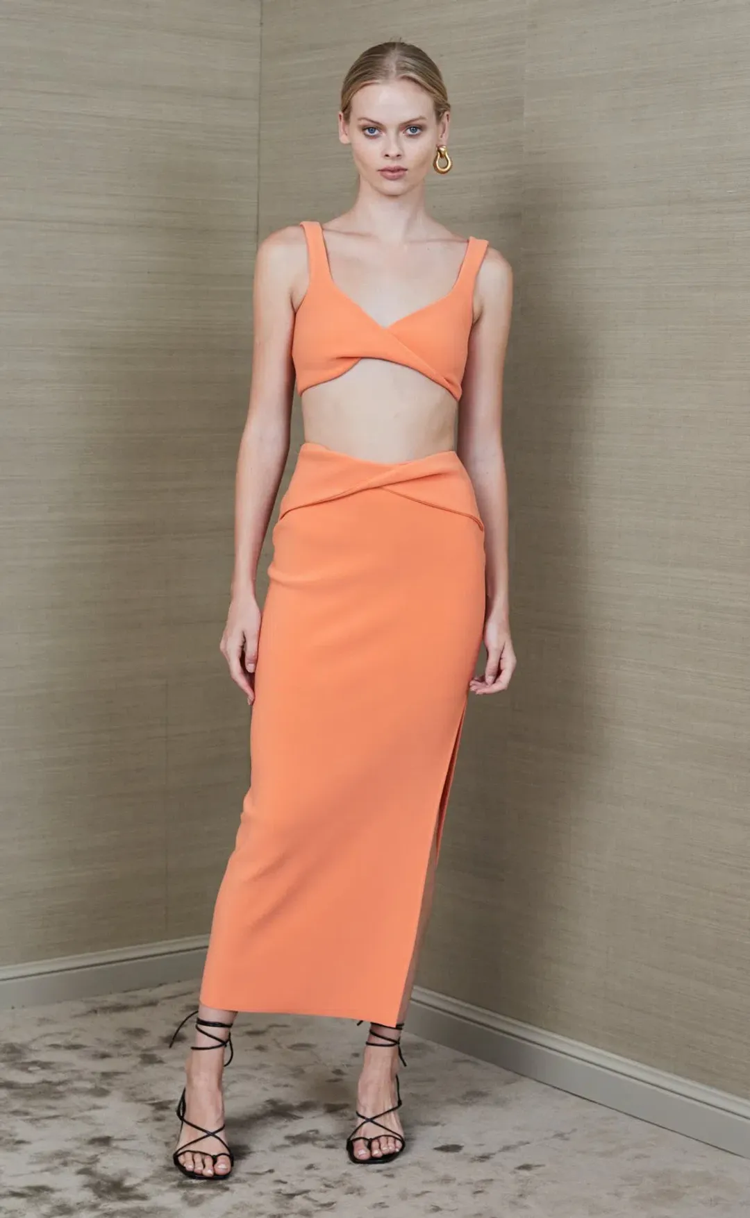 Bec & Bridge Clover Set in Nectarine Orange Size 6 for rent on The Volte - main image