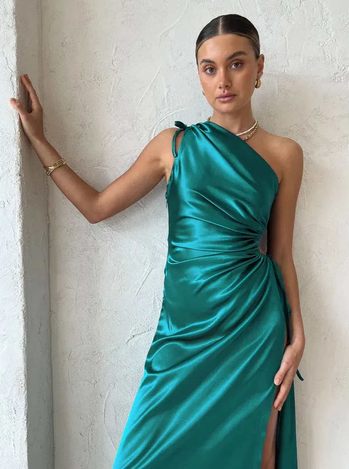 Sonya Moda Nour Emerald Green Maxi Dress Size 8 - Image 3