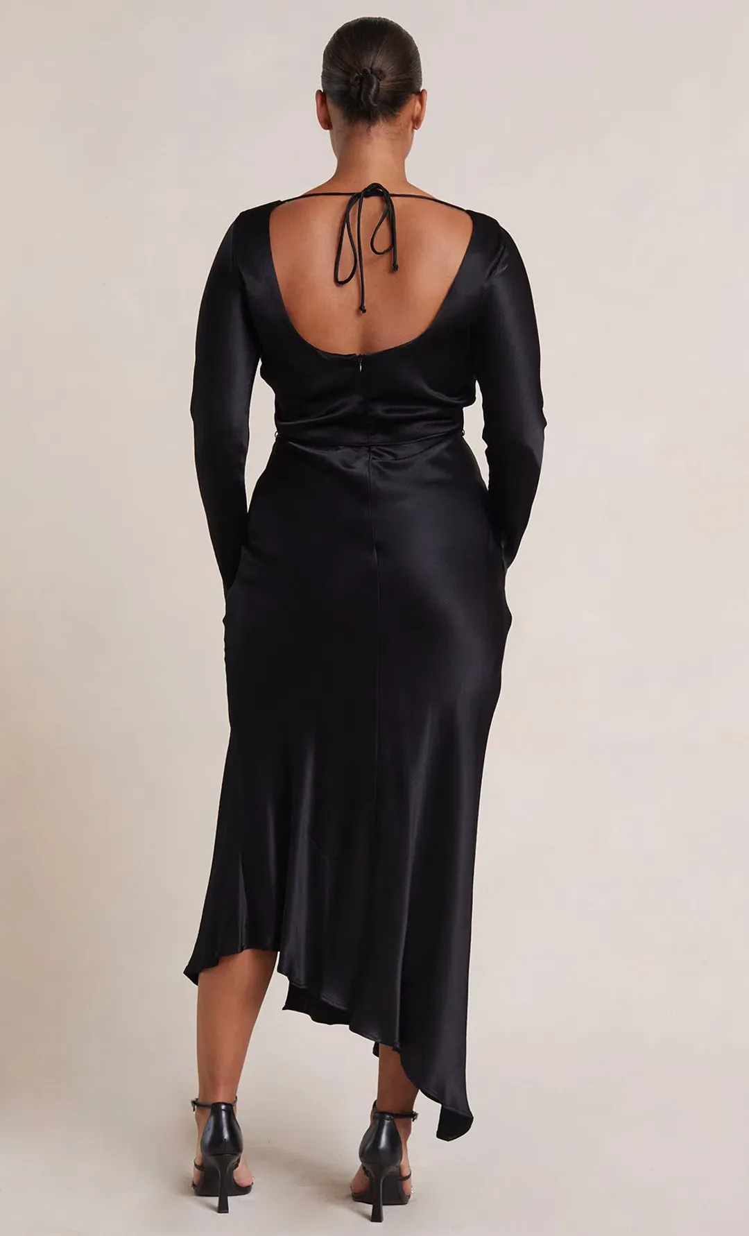Bec & Bridge Moon Dance Long Sleeve Maxi Dress Black Size 12 for rent on The Volte - main image