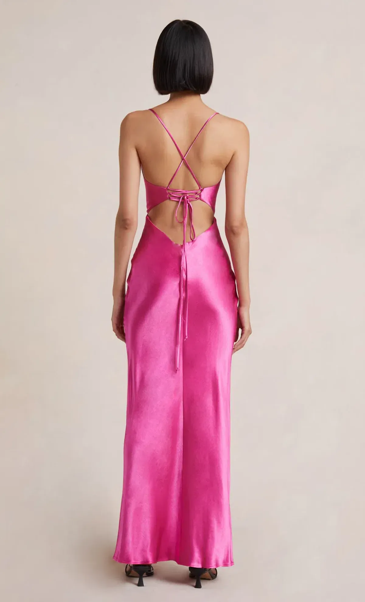 Bec & Bridge Loren Maxi Dress Deep Pink Size 6 - Image 3