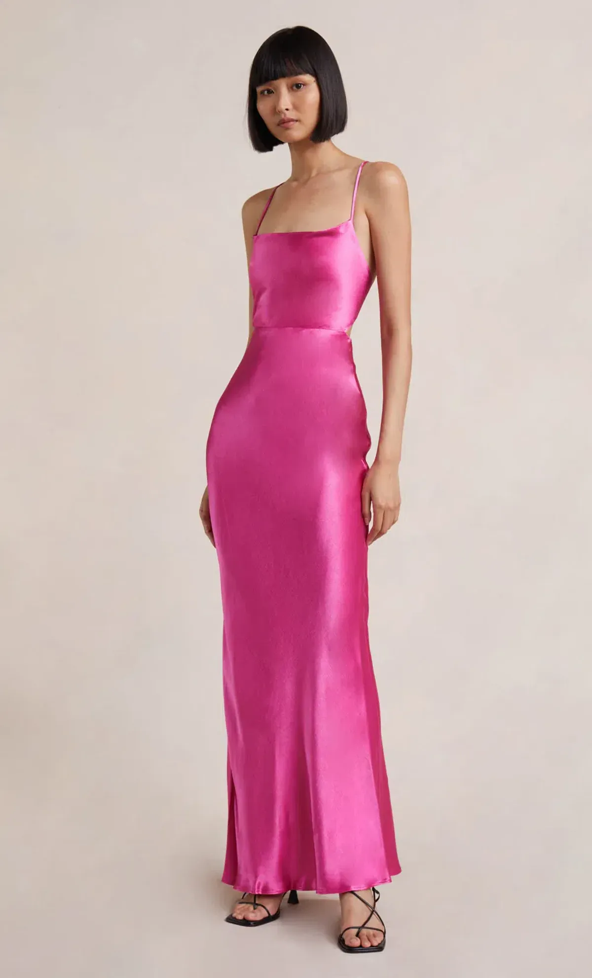 Bec & Bridge Loren Maxi Dress Deep Pink Size 6 - Image 1