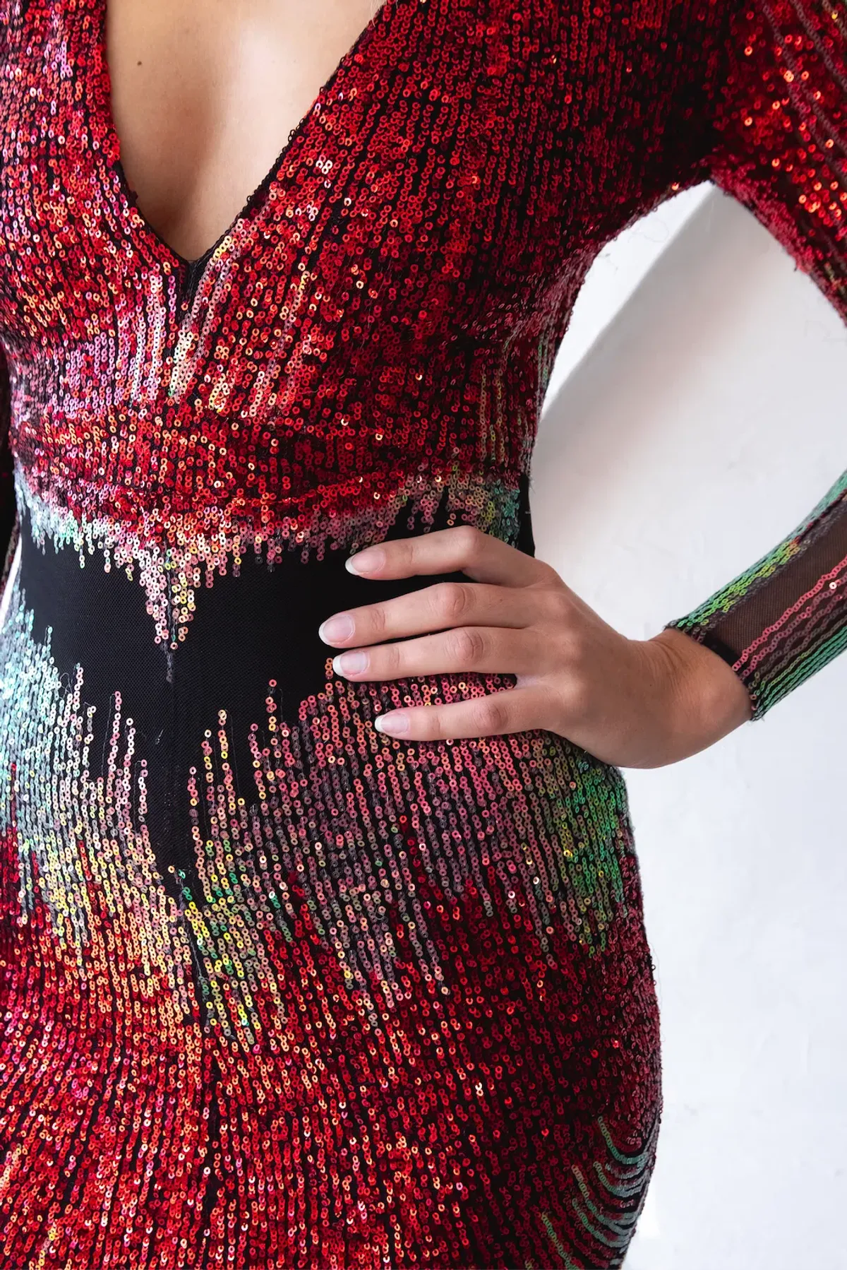 Meraki Phoenix Sequin Gown Size 8 - Image 2