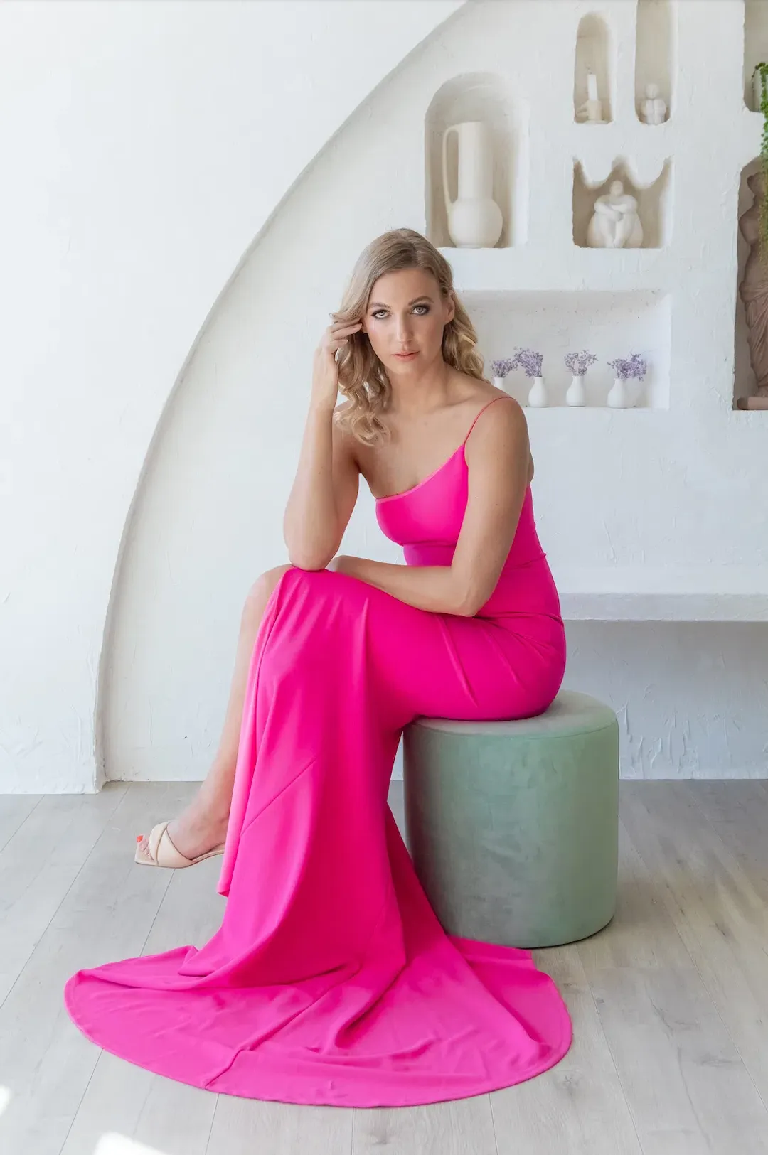 Love Nookie Jasmine Gown Pink Size M  for rent on The Volte - main image