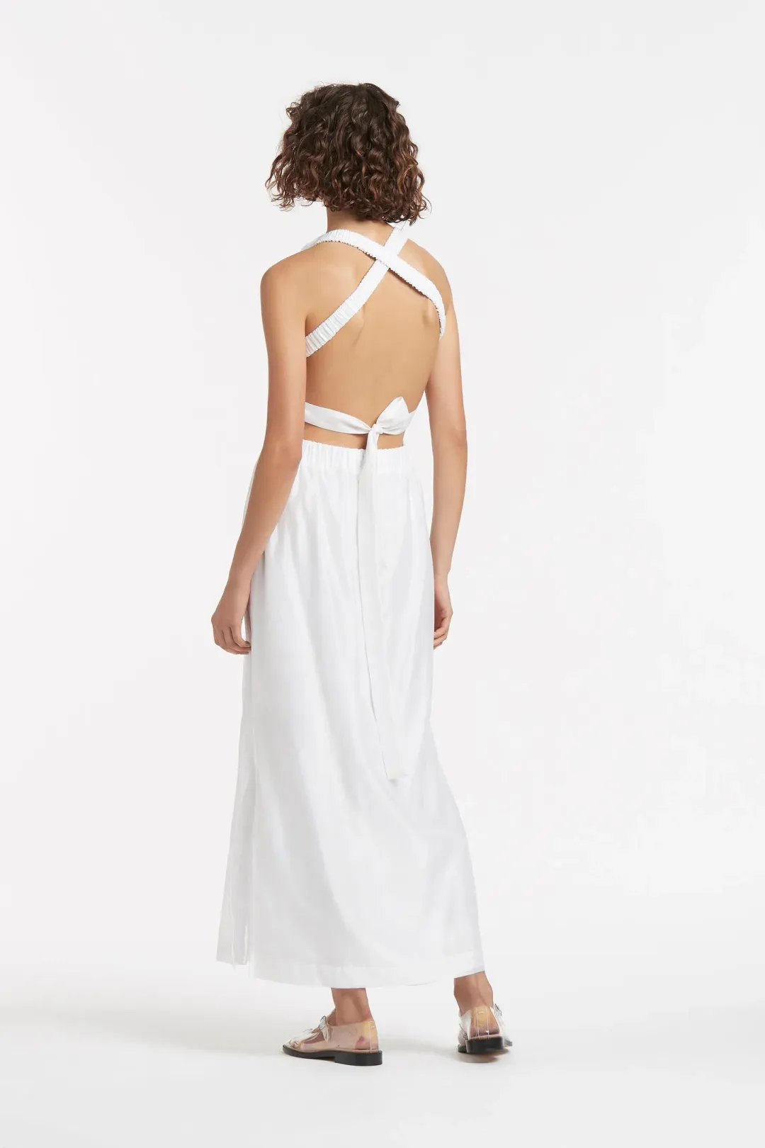 Sir The Label Franc Cross Back Gown Ivory Size 0 / AU 6 for rent on The Volte - main image