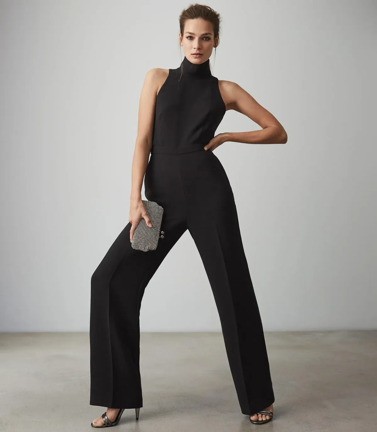 Reiss Dori Jumpsuit Black Size 6 - Image 1