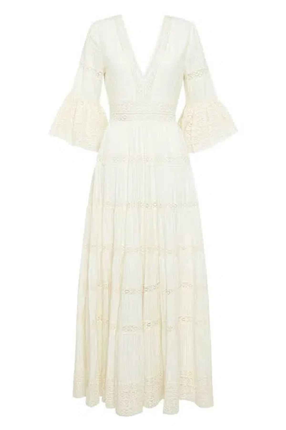 Spell & The Gypsy Tuula Senorita Gown Cream Size Medium - Image 4