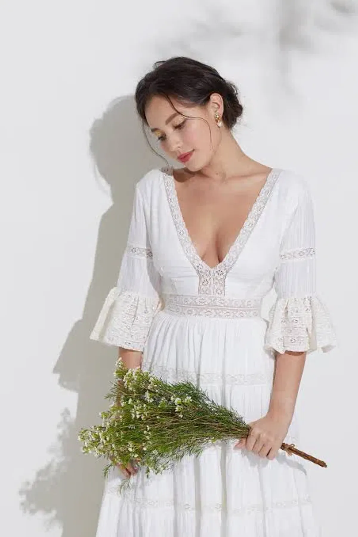 Spell & The Gypsy Tuula Senorita Gown Cream Size Medium - Image 2