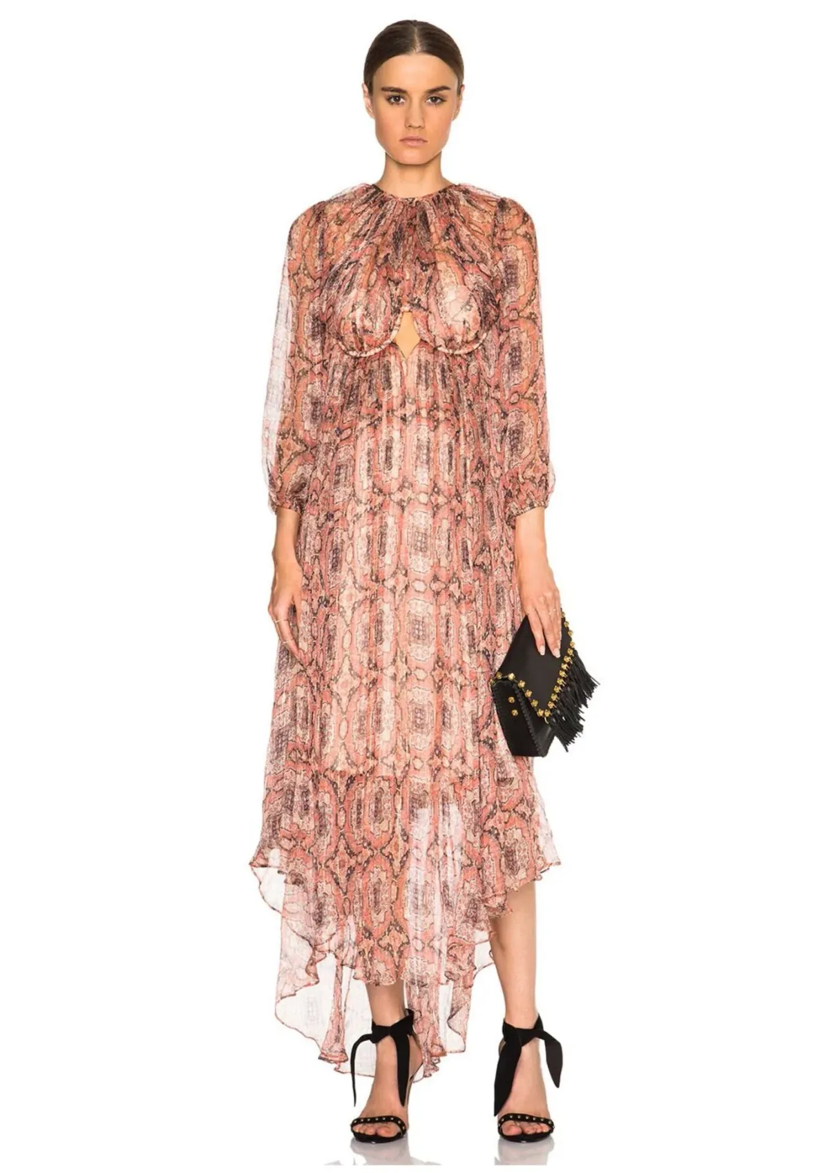 Zimmermann Empire Heiress Dress Ochre Konya Size 8 - Image 1