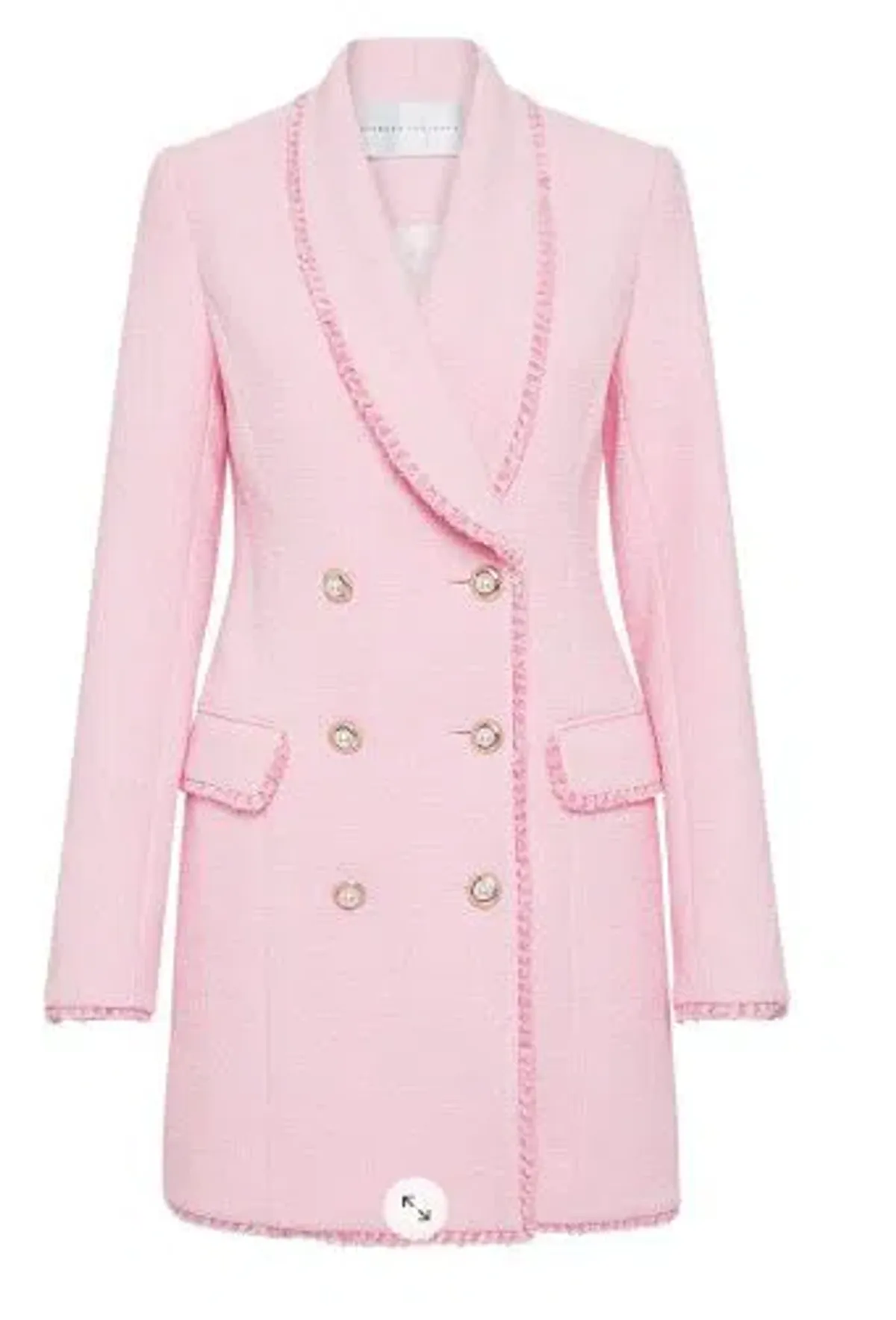 Rebecca Vallance Garance Blazer Mini Dress Pink Size 8 - Image 4