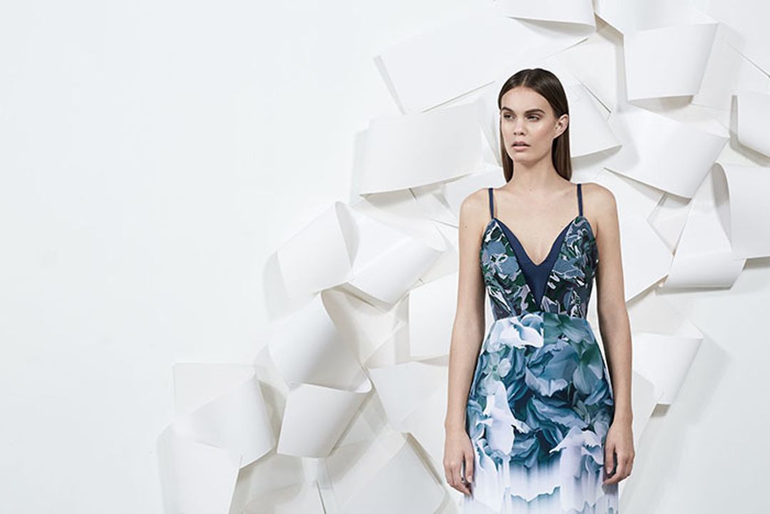 Rachel Alex The Oxford Show Dress Blue Size AU 6 for rent on The Volte - main image