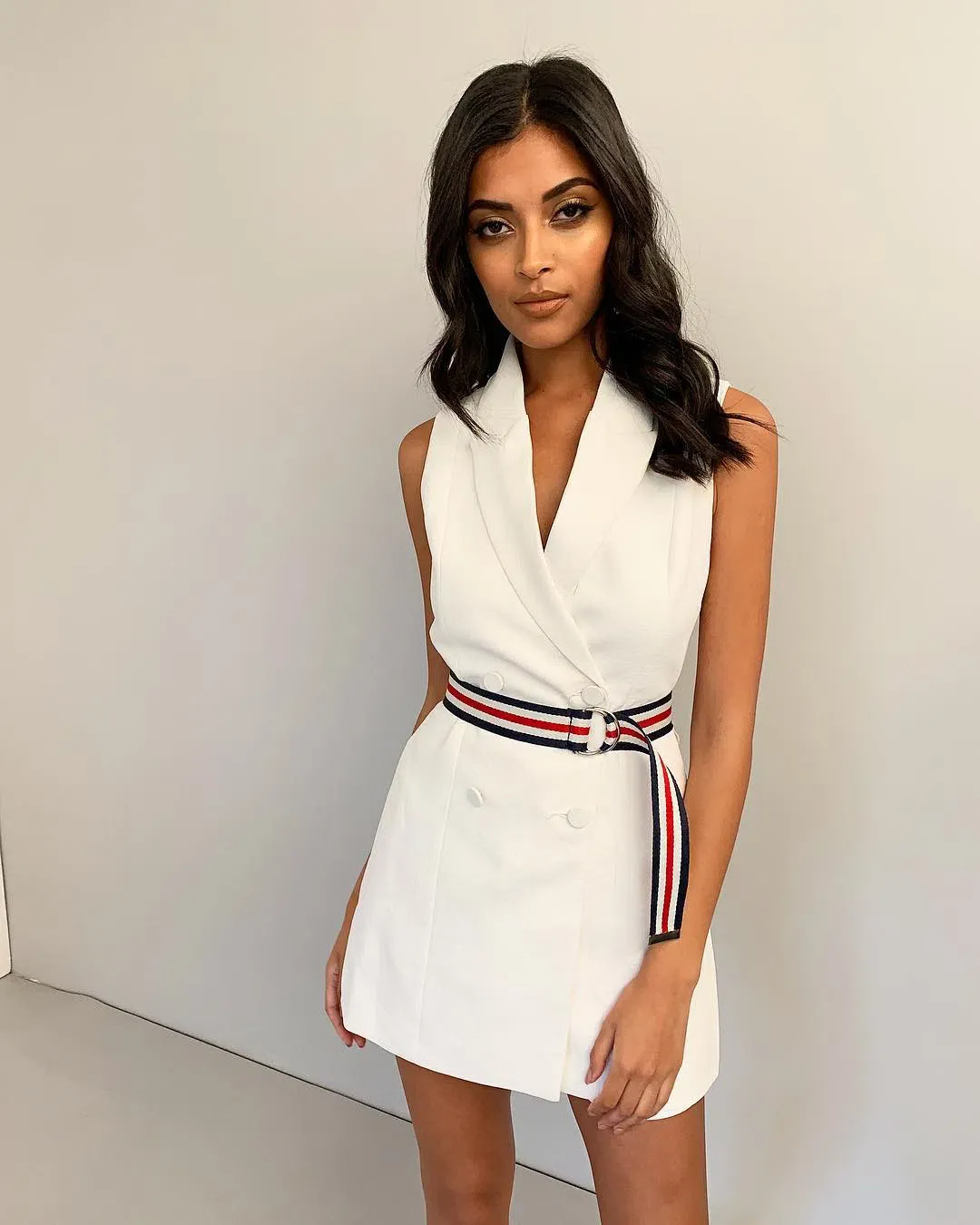 Kookai Ribbon Sleeveless Playsuit White Size 4 for rent on The Volte - main image