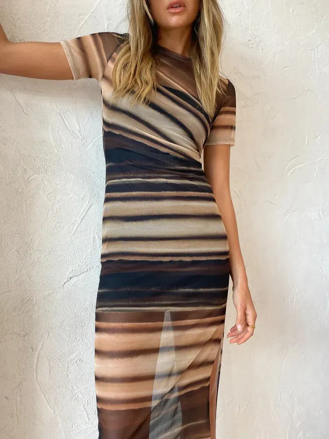 Bec & Bridge Watercolour S/S Maxi Dress Print Size 8 for rent on The Volte - main image