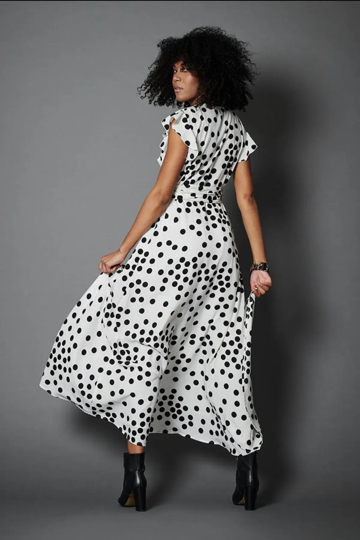 Embody Women Birkin Maxi Dress White Print Size 10 - Image 2