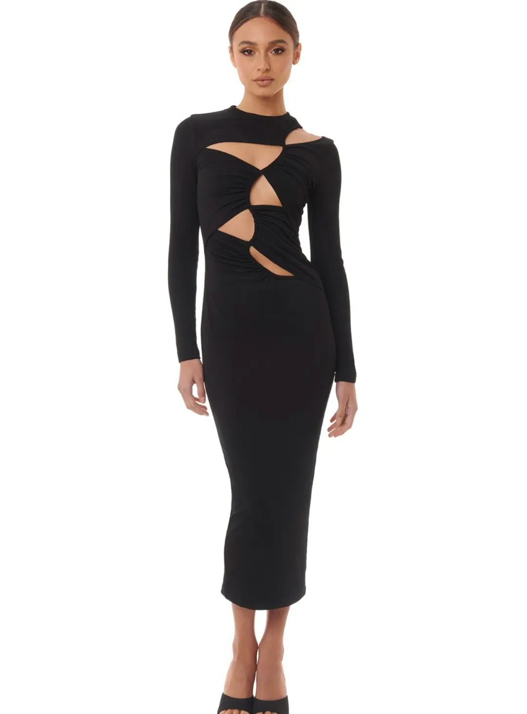 Eliya The Label Cabana Dress Black Size S for rent on The Volte - main image