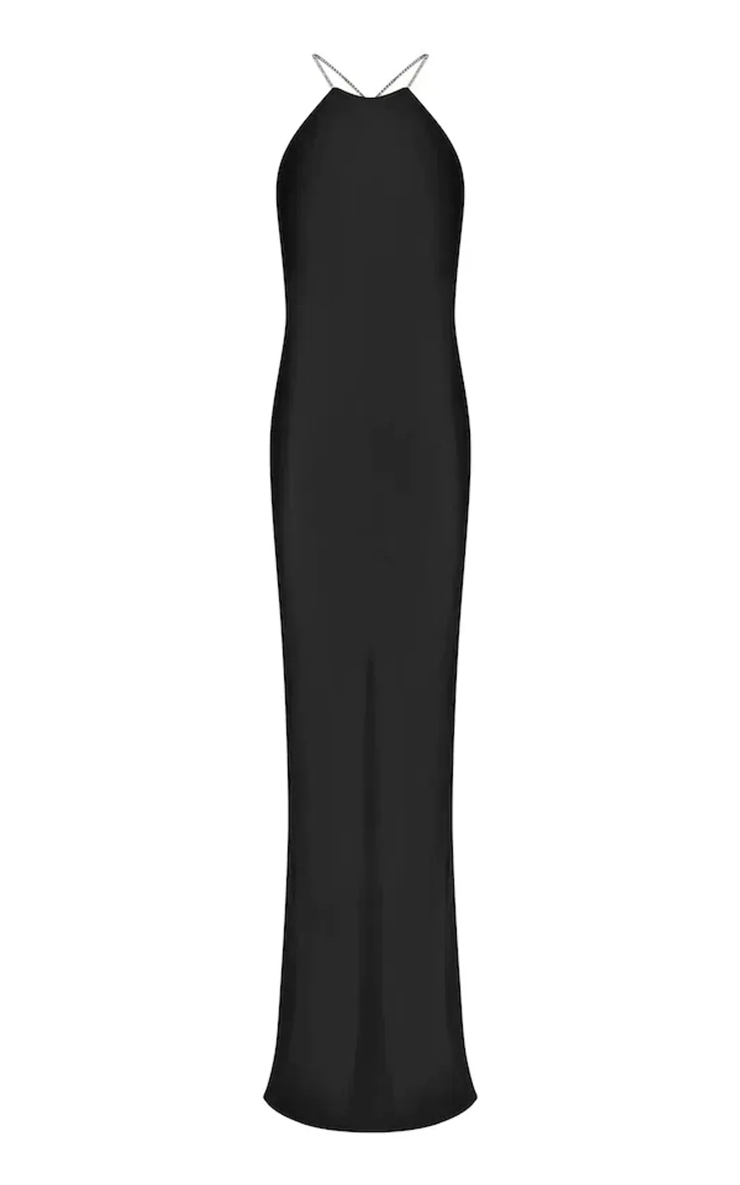 Michael Lo Sordo Charlie Bias Halter Dress Black Size 6 for rent on The Volte - main image