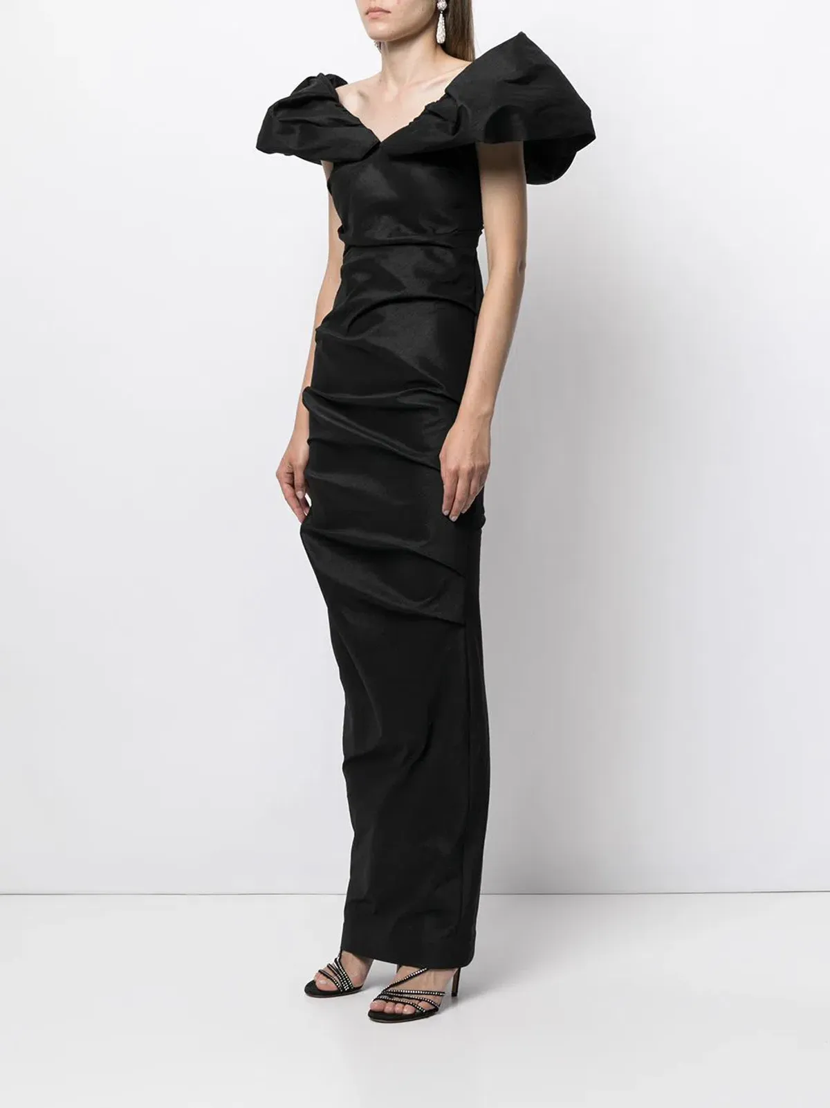 Rachel Gilbert Frey Gown Black Size AU 8  - Image 2