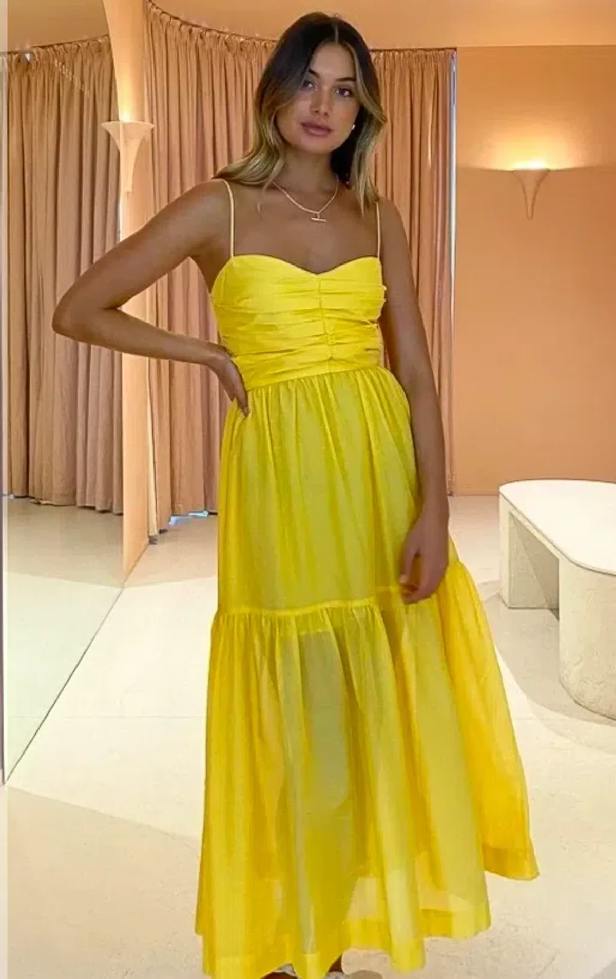 Bec & Bridge Papillon Dress In Honey Size 8  - Image 2