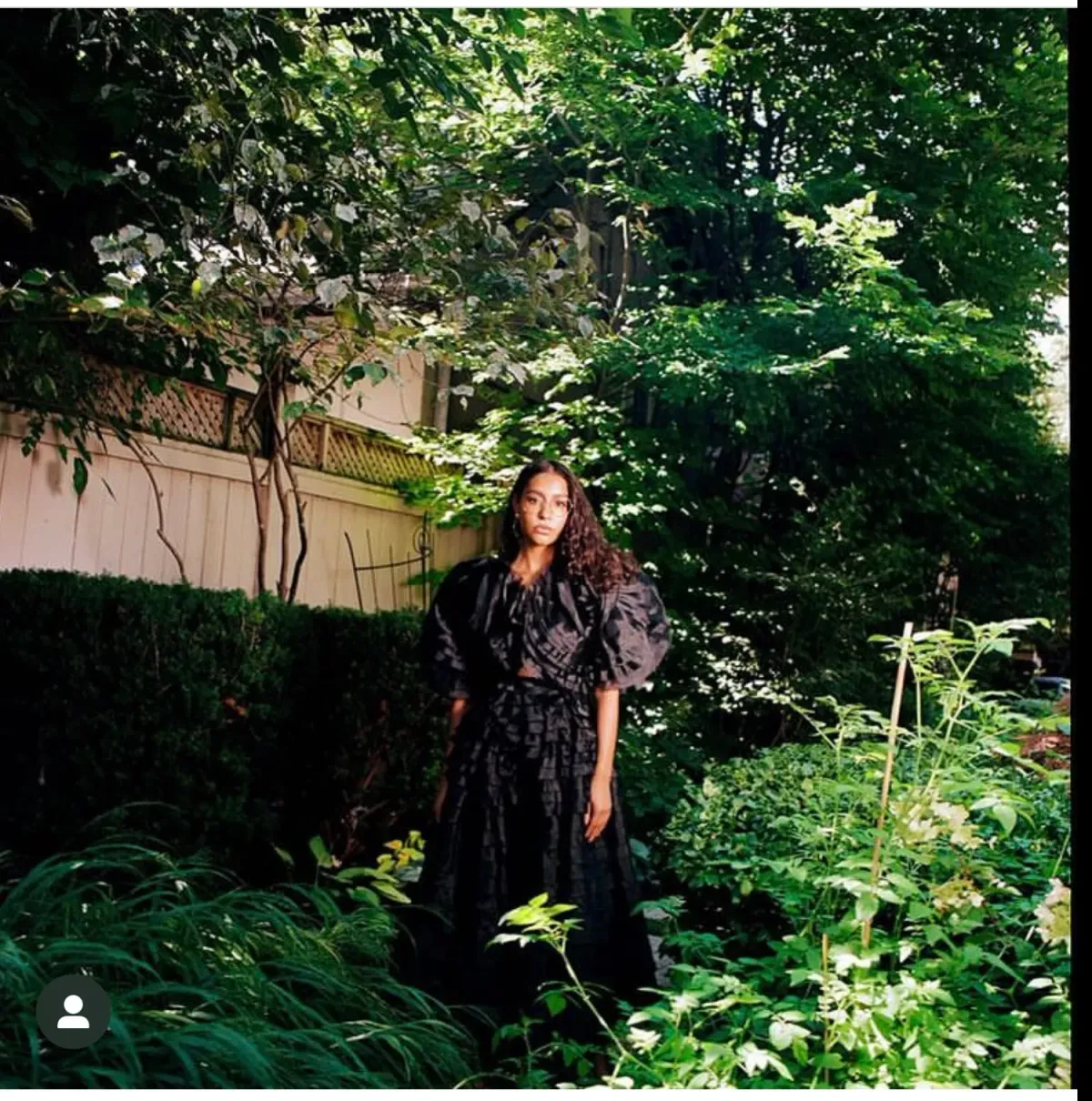 Aje Amour Ruffle Midi Dress Black Size 8 - Image 9