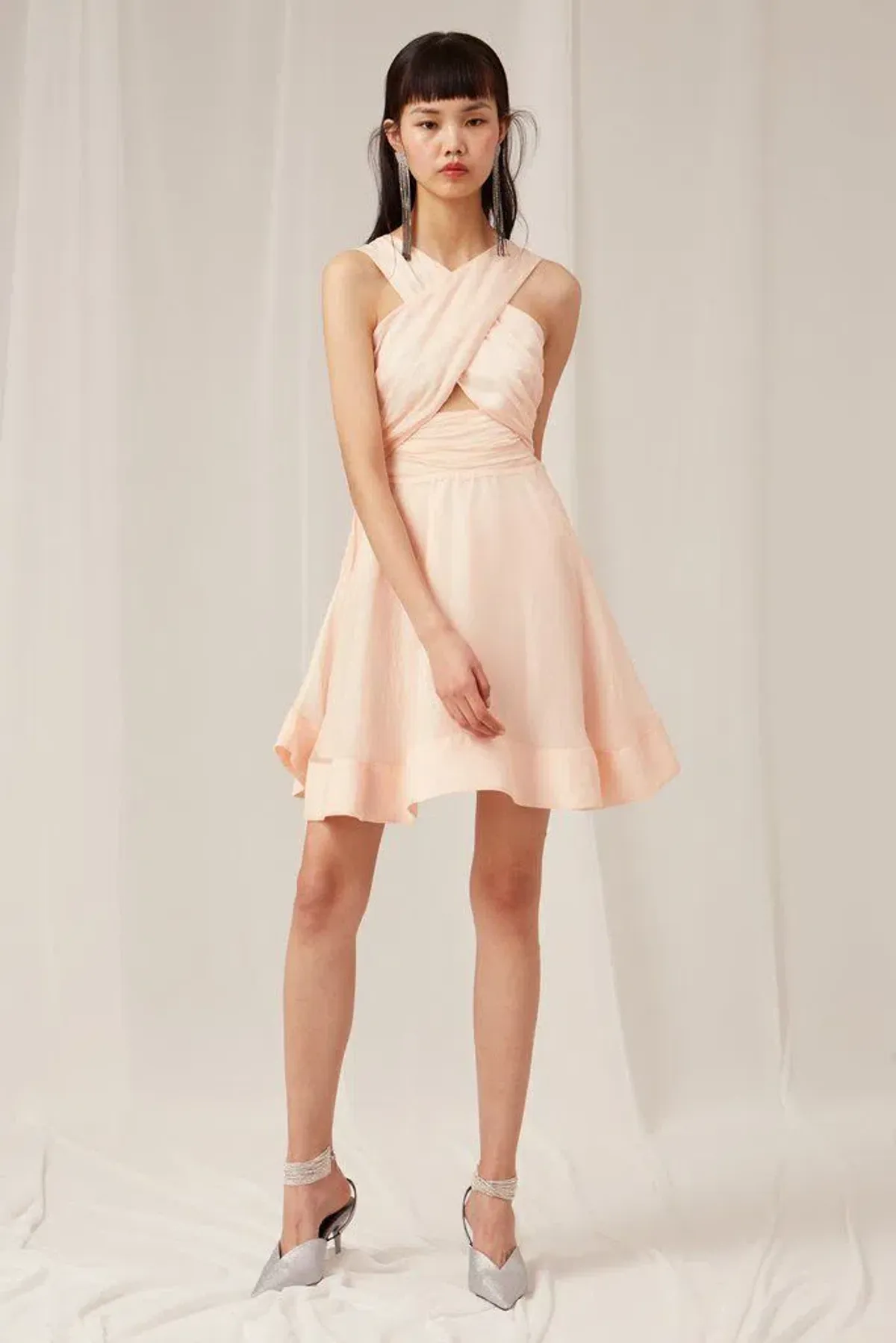 Keepsake In Knots Mini Dress Blush Size L / AU 12 - Image 1