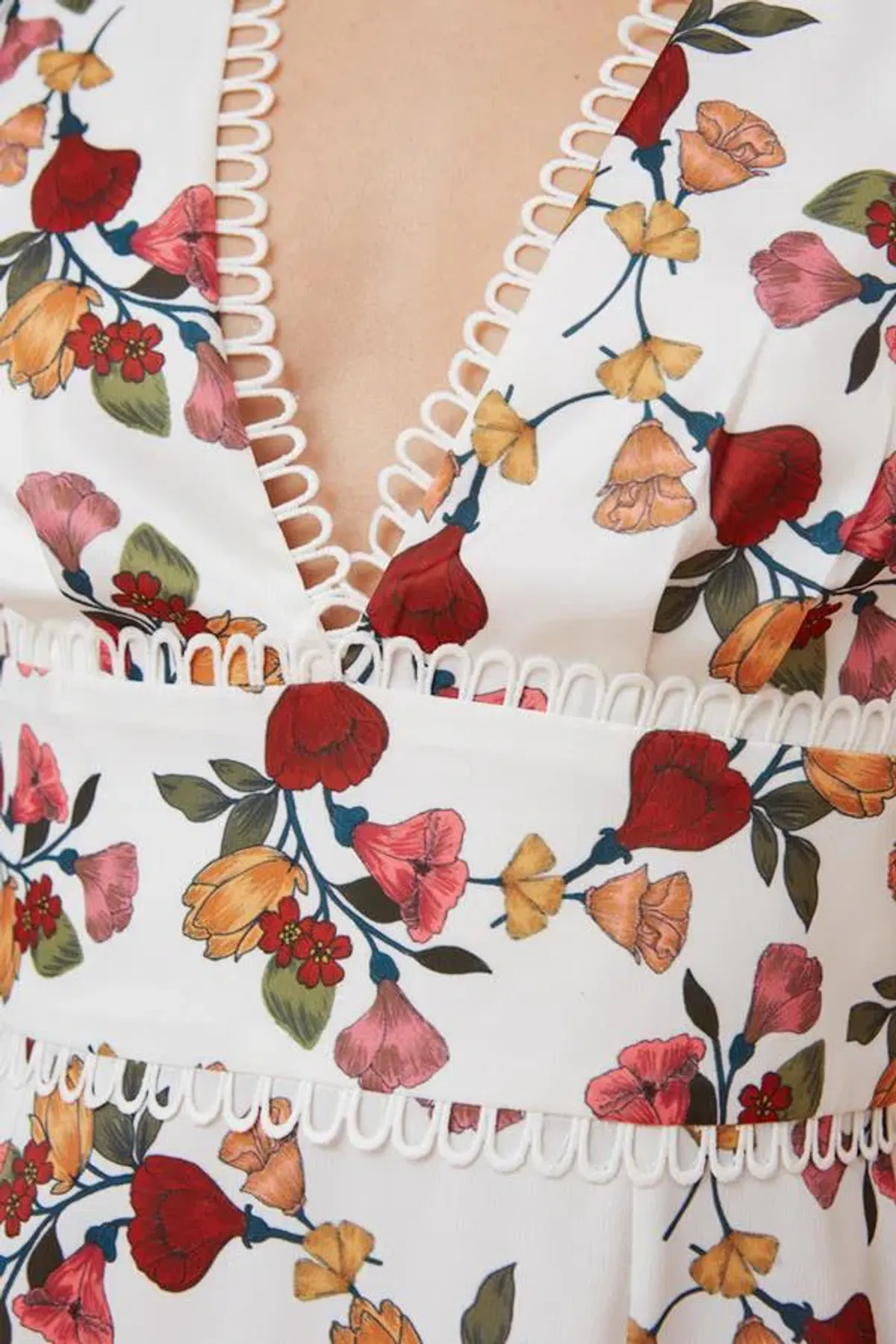 Keepsake Everlasting Mini Dress Vine Print Size L / Au 12 - Image 3