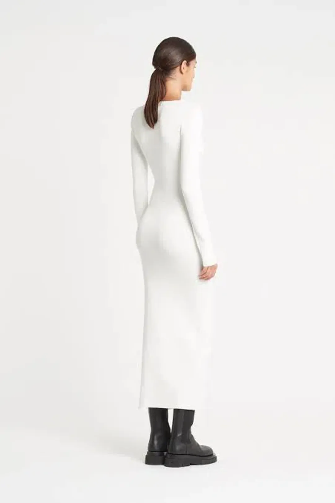 Sir the Label Celena Draped Dress White Size 8 for rent on The Volte - main image