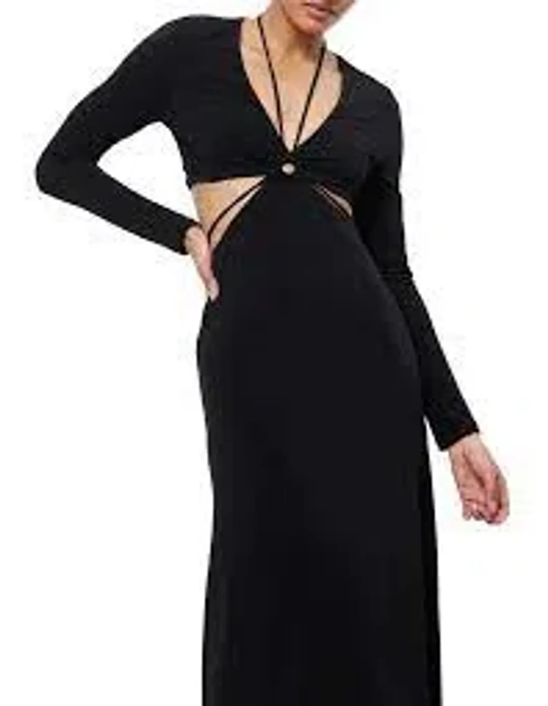 Mossman Starling Maxi Dress Black Size 14 for rent on The Volte - main image
