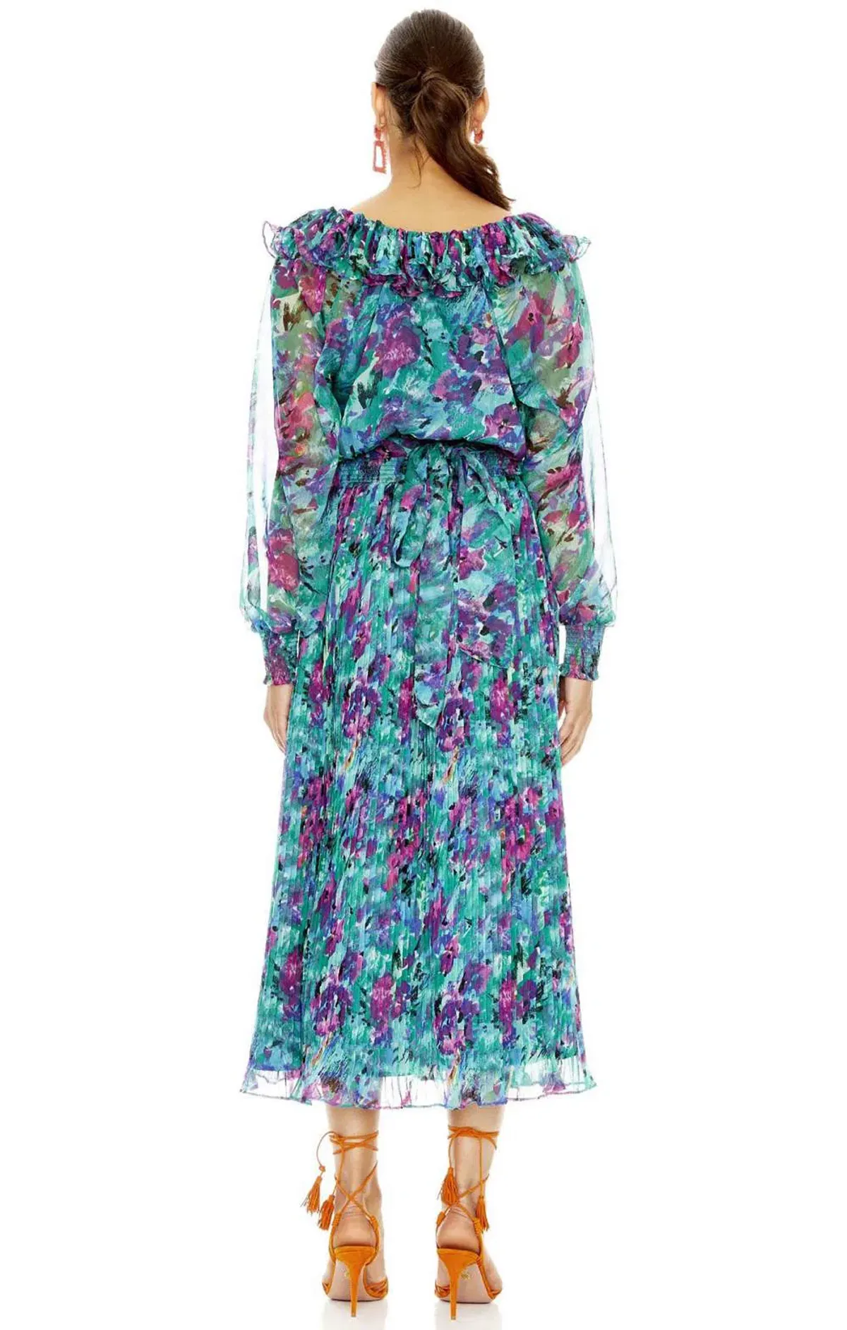 Talulah Barcelona Midi Dress Print Size L/ Au 14 - Image 2